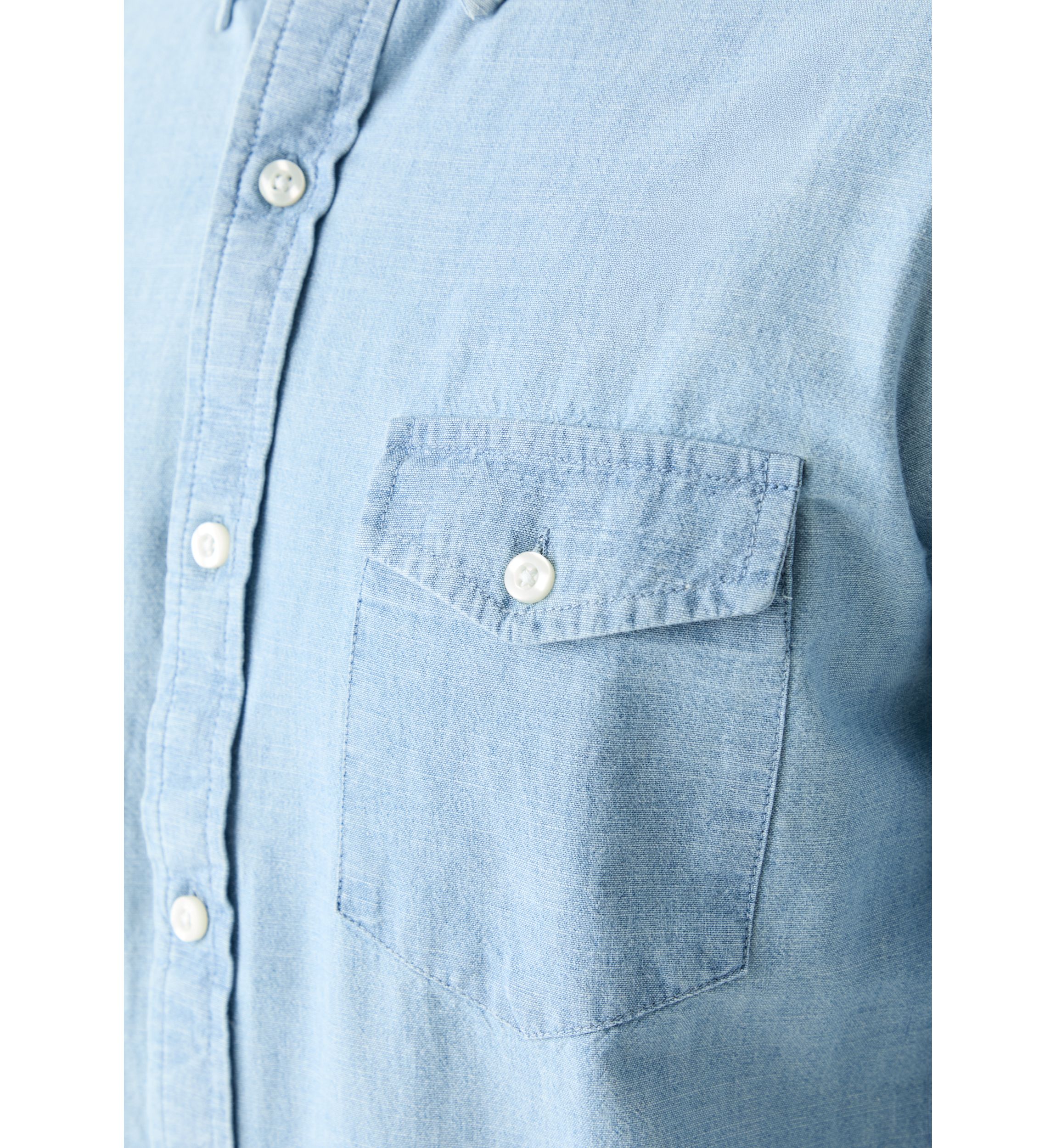Long Sleeve Chambray Shirt