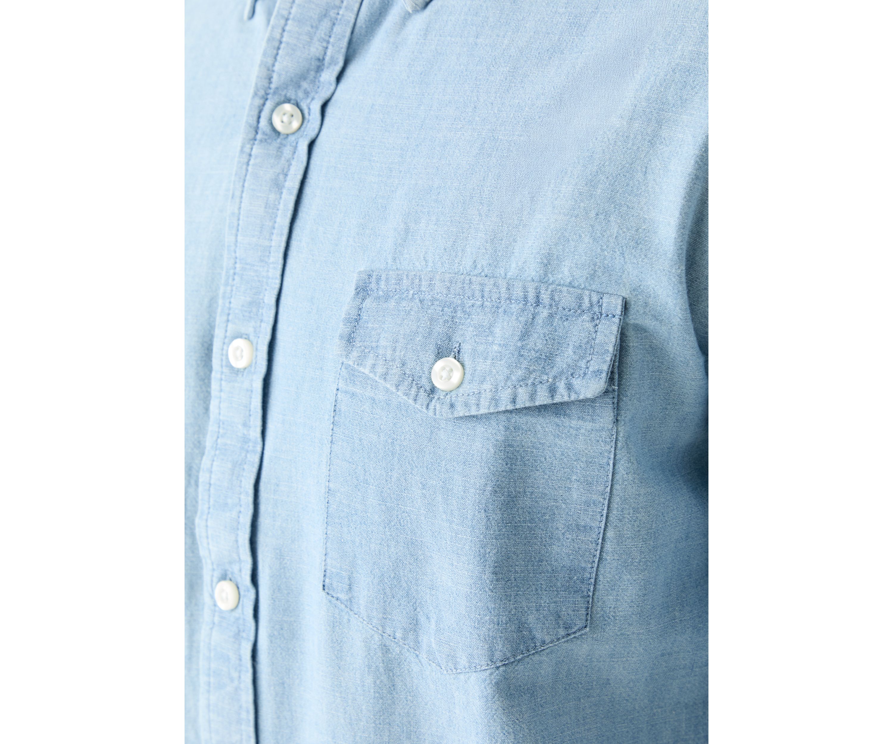 Long Sleeve Chambray Shirt