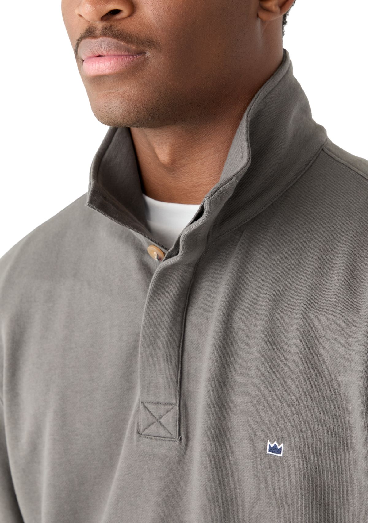 Quarter Placket Sweatshirt