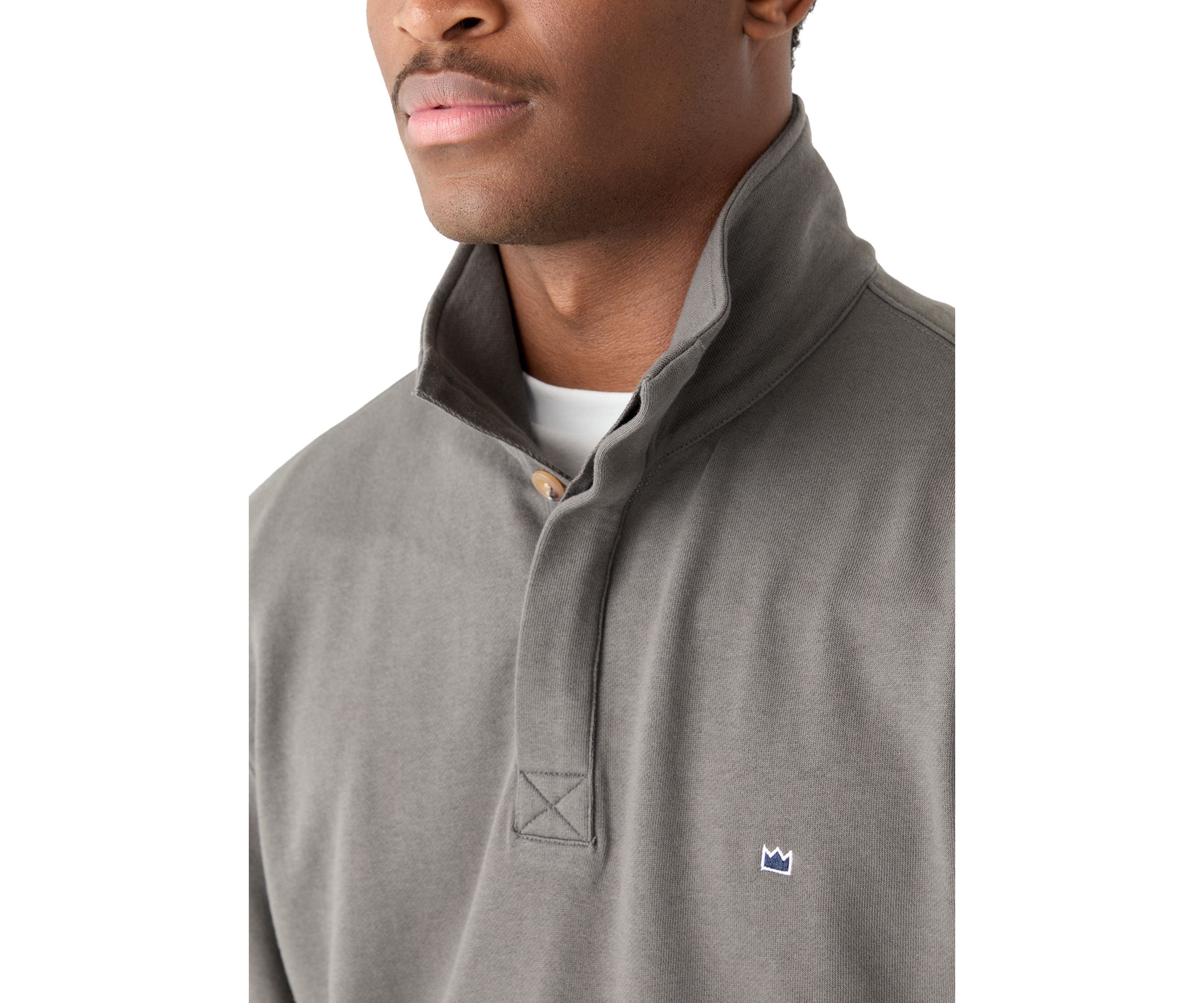 Quarter Placket Sweatshirt