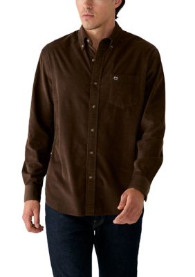 Crown & Ivy Men's Long Sleeve Corduroy Shirt