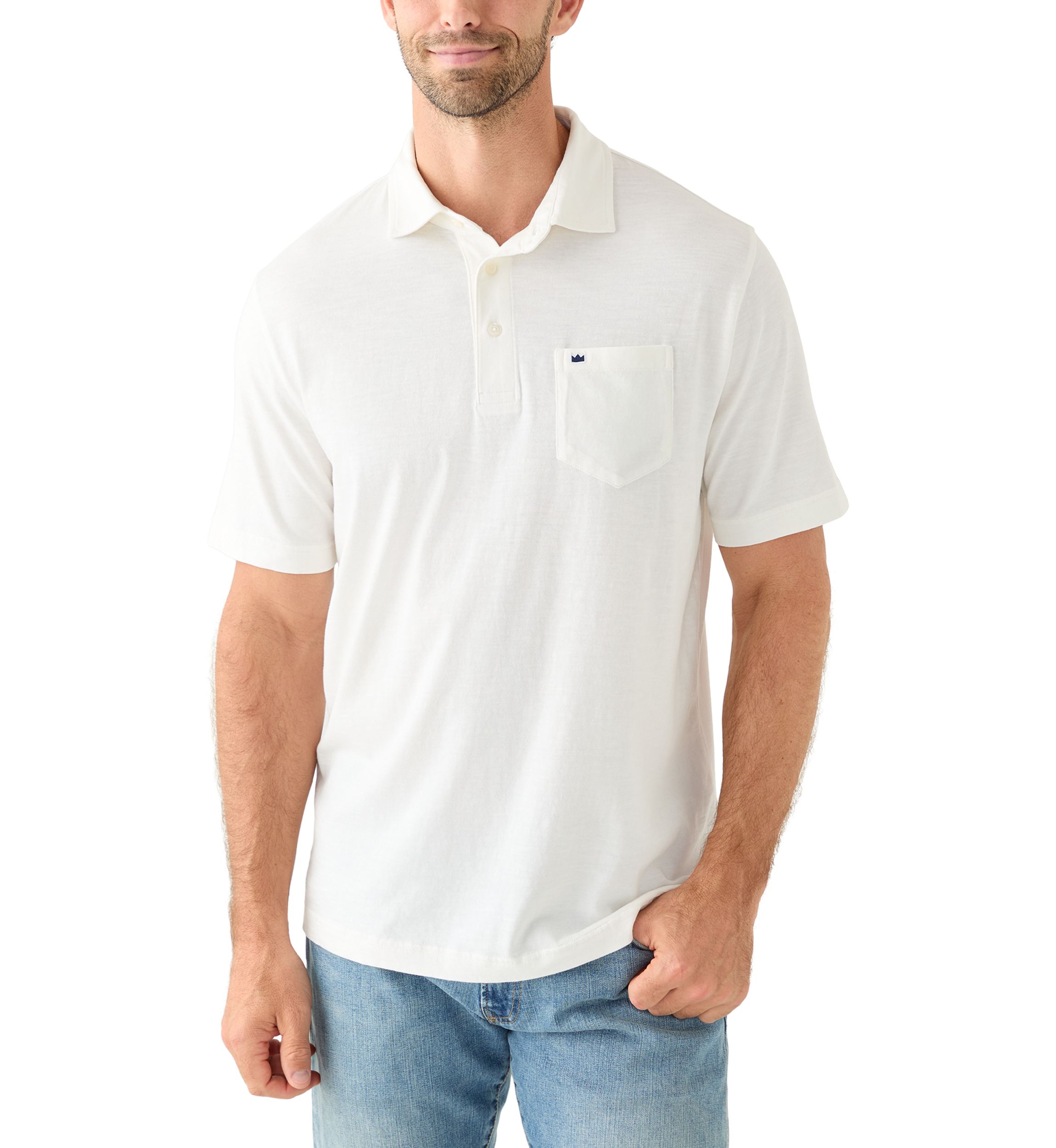 Crown & Ivy Men's Short Sleeve Cotton Polo Shirt | Belk