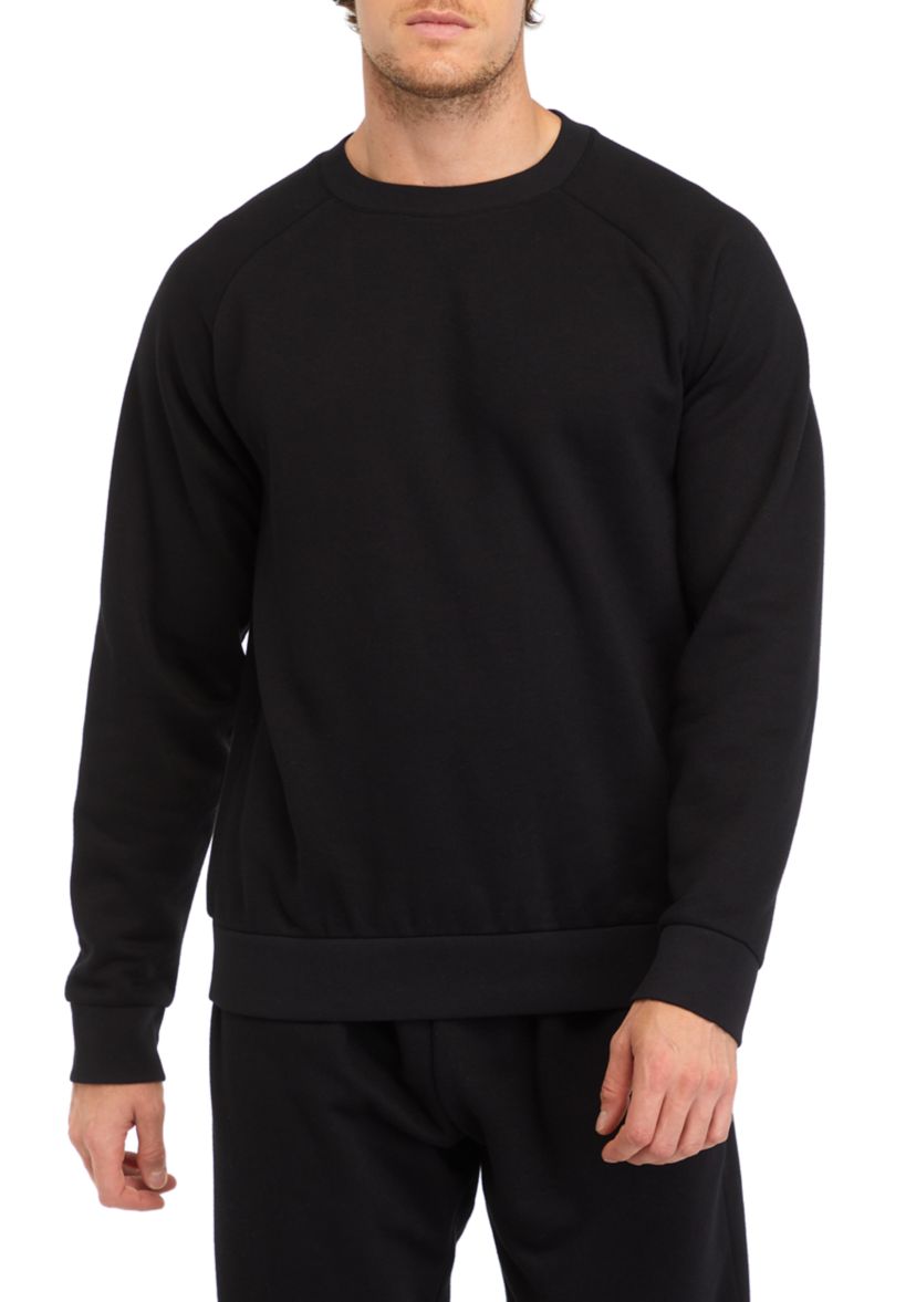 Fleece Solid Crew Neck Shirt