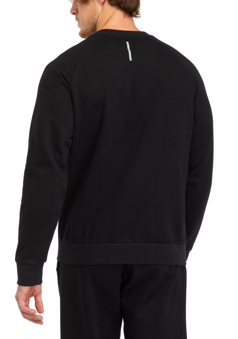 Fleece Solid Crew Neck Shirt
