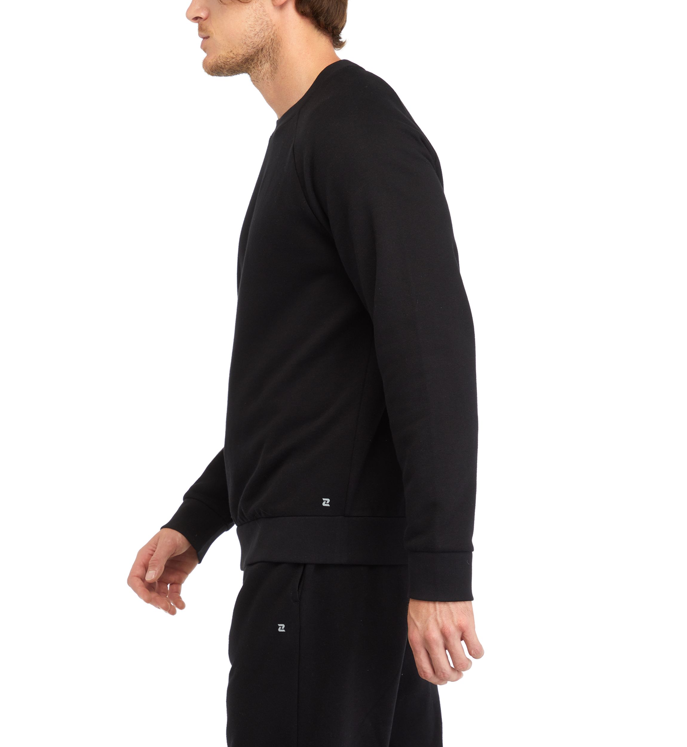 Fleece Solid Crew Neck Shirt