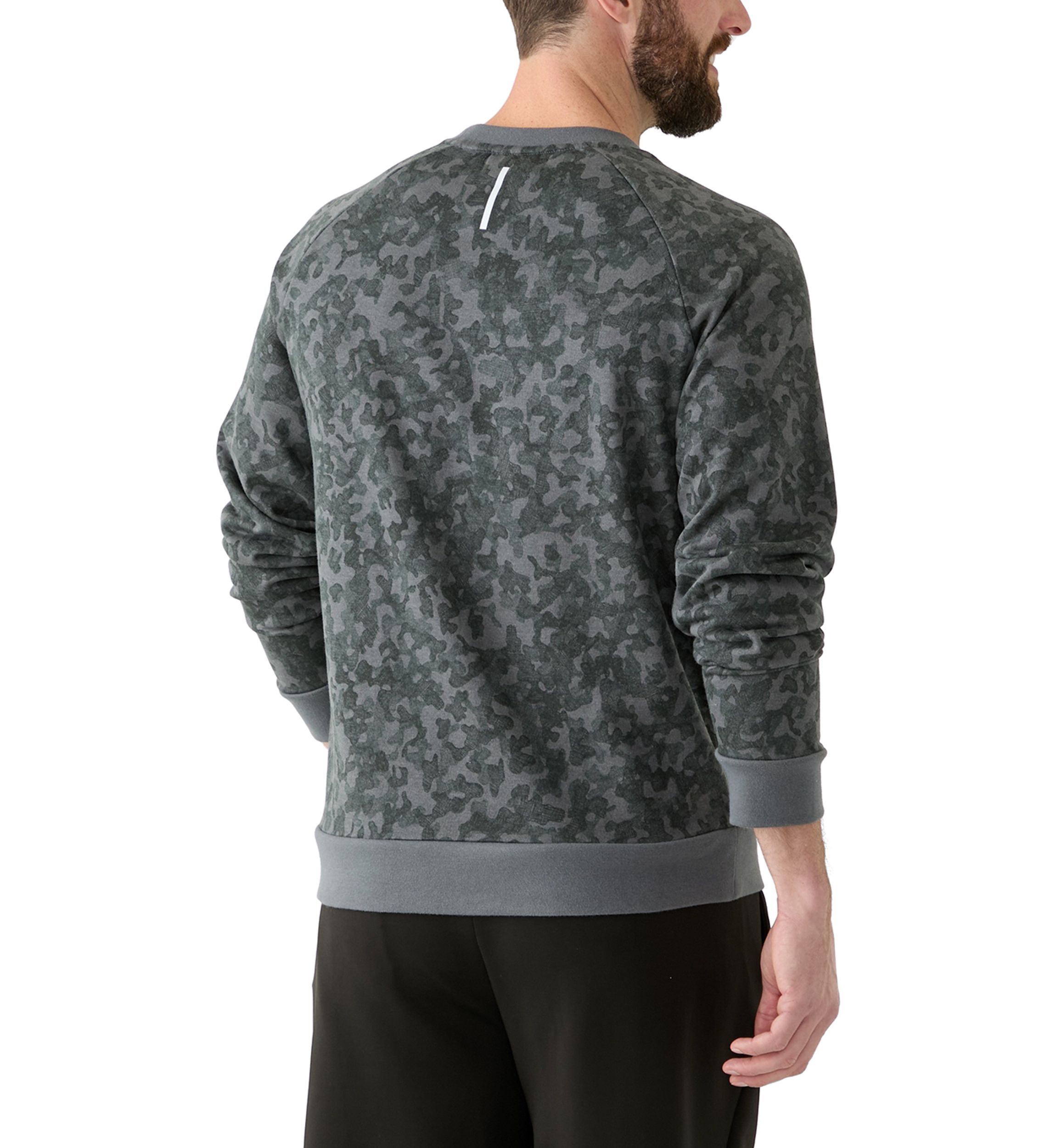 Printed Fleece Crew Neck Sweatshirt