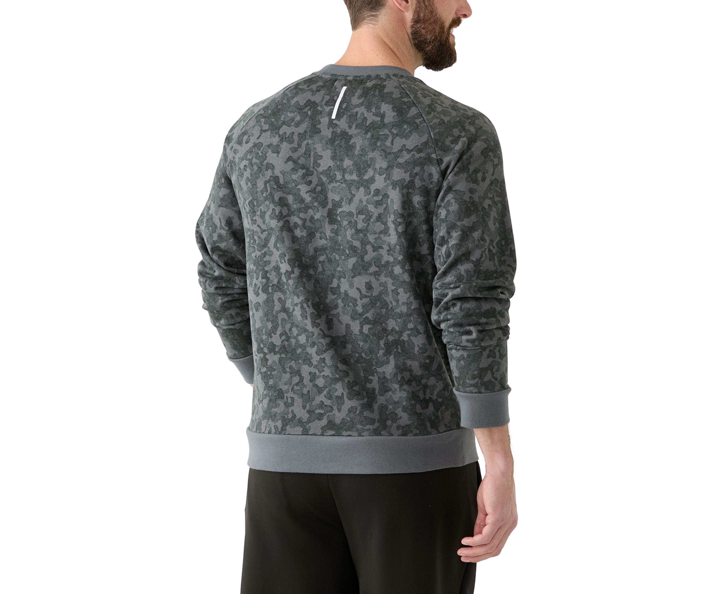 Printed Fleece Crew Neck Sweatshirt
