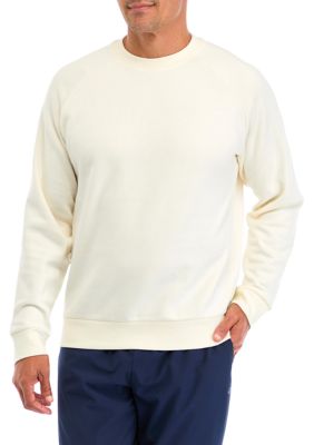 ZELOS Men's Fleece Crew Neck Sweatshirt