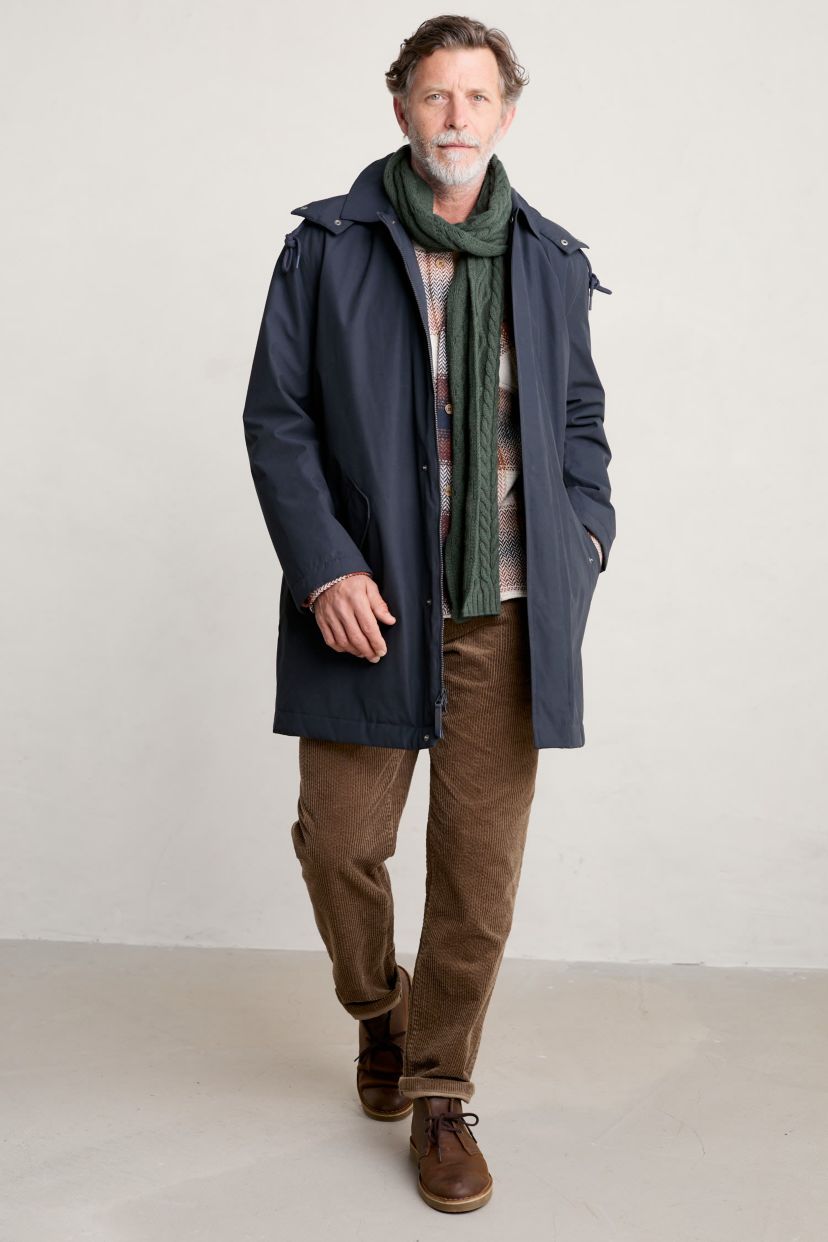 Mens Stone Wave Waterproof Coat Navy
