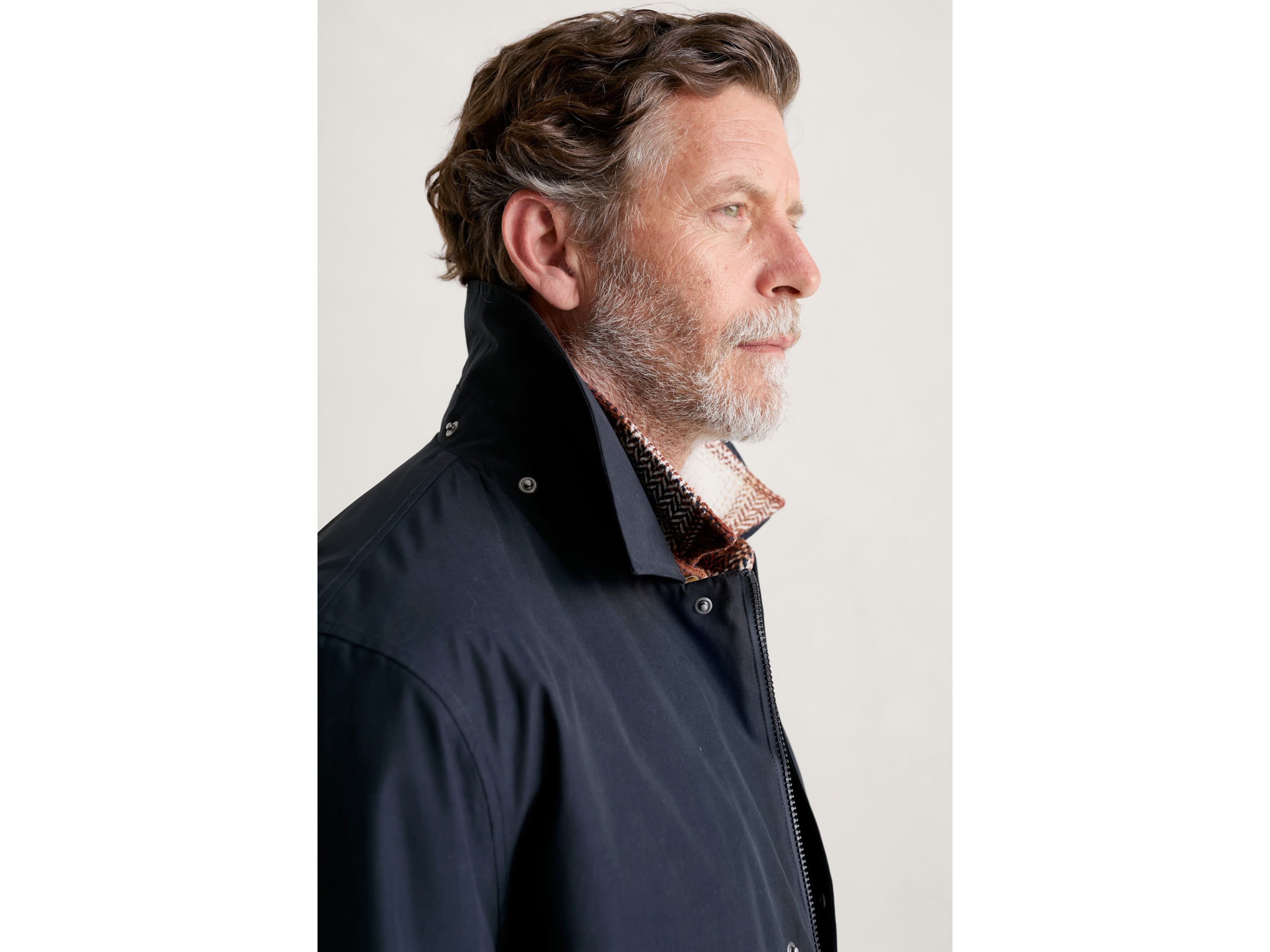 Mens Stone Wave Waterproof Coat Navy