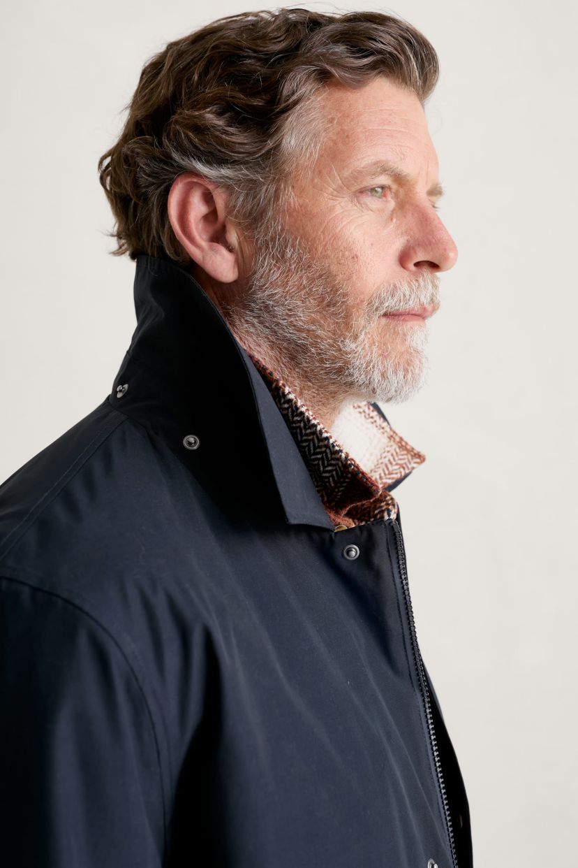 Mens Stone Wave Waterproof Coat Navy