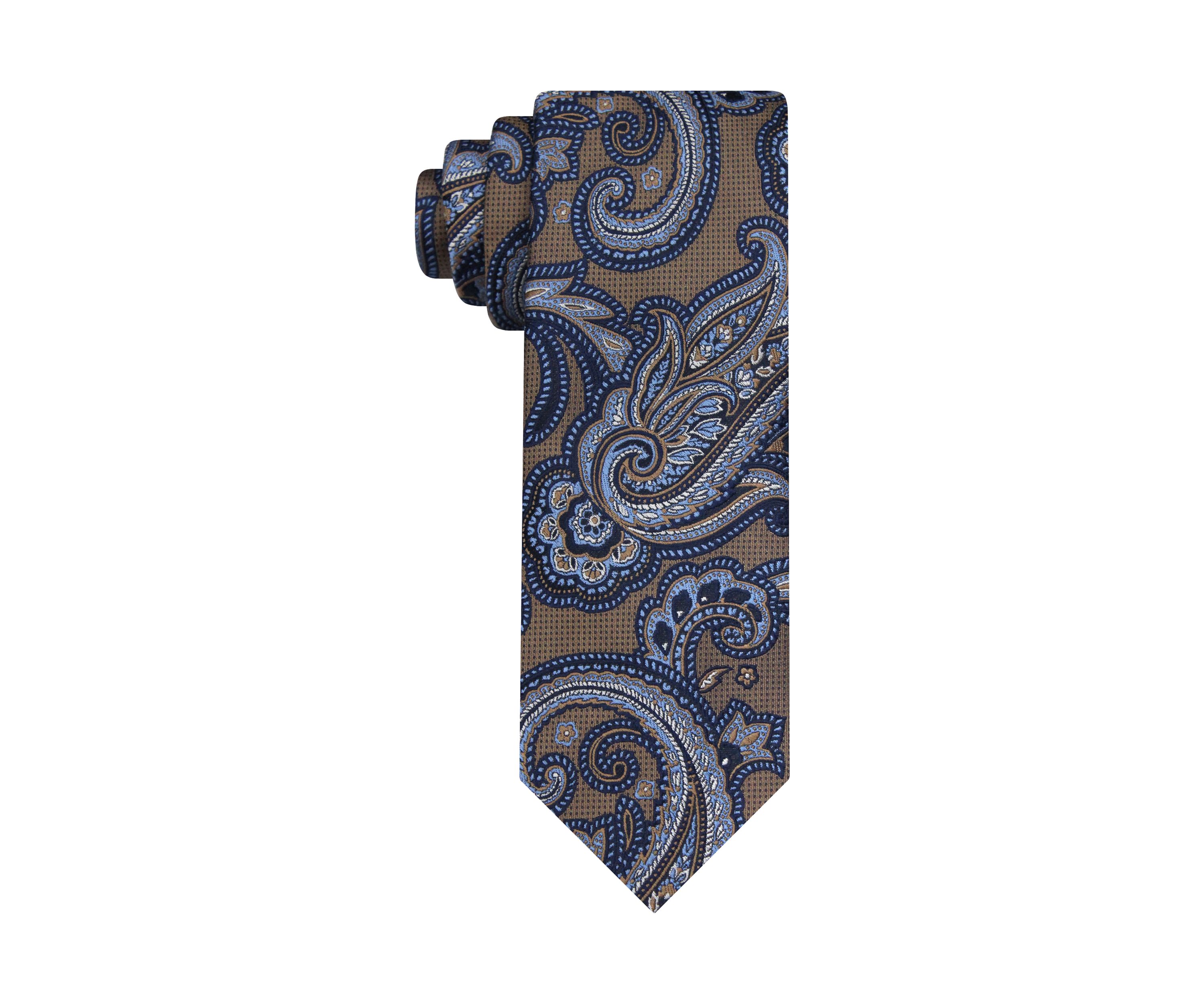 Textured Paisley Tie and Pocket Square Set