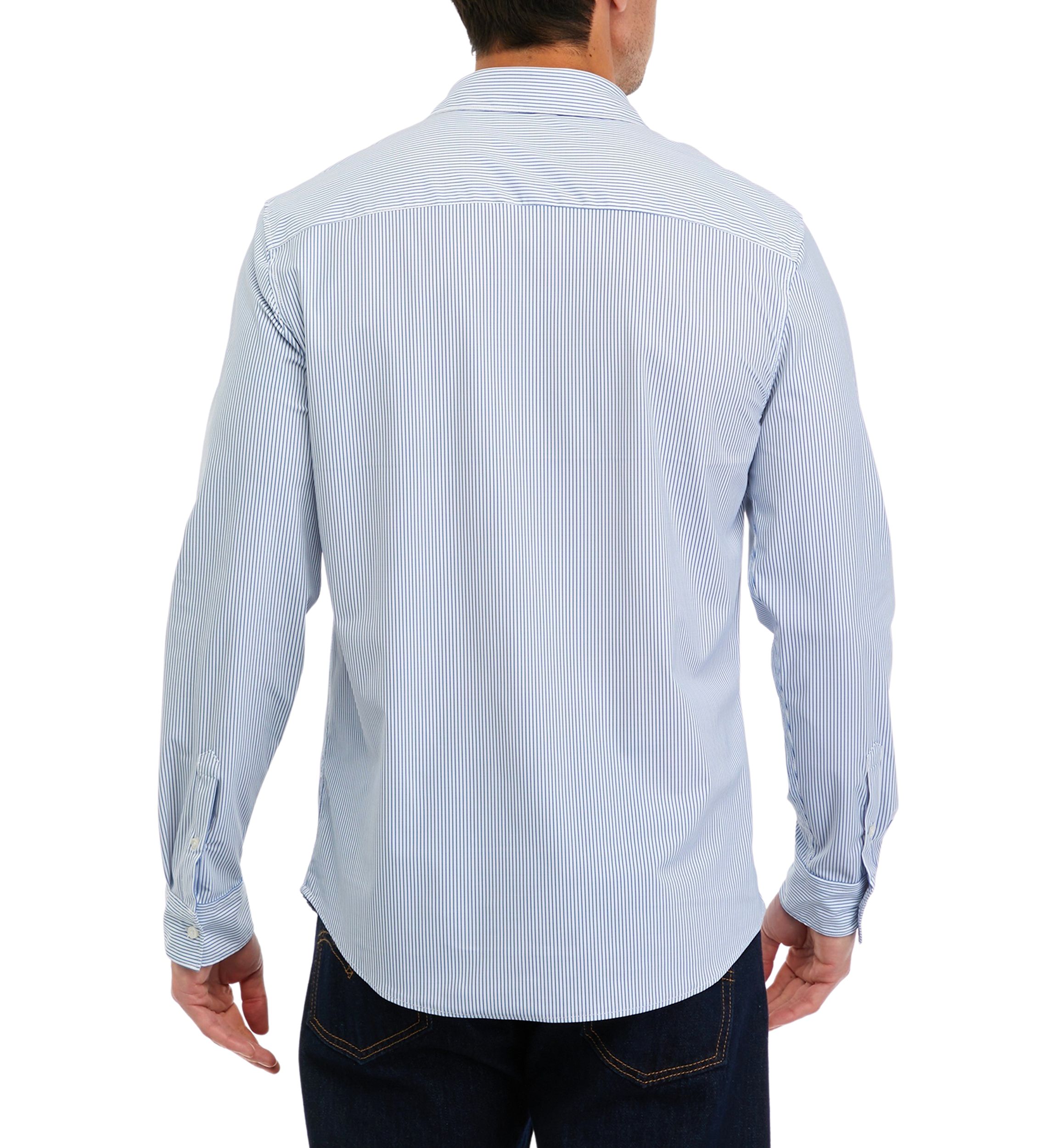 Long Sleeve Stripe Woven Shirt 