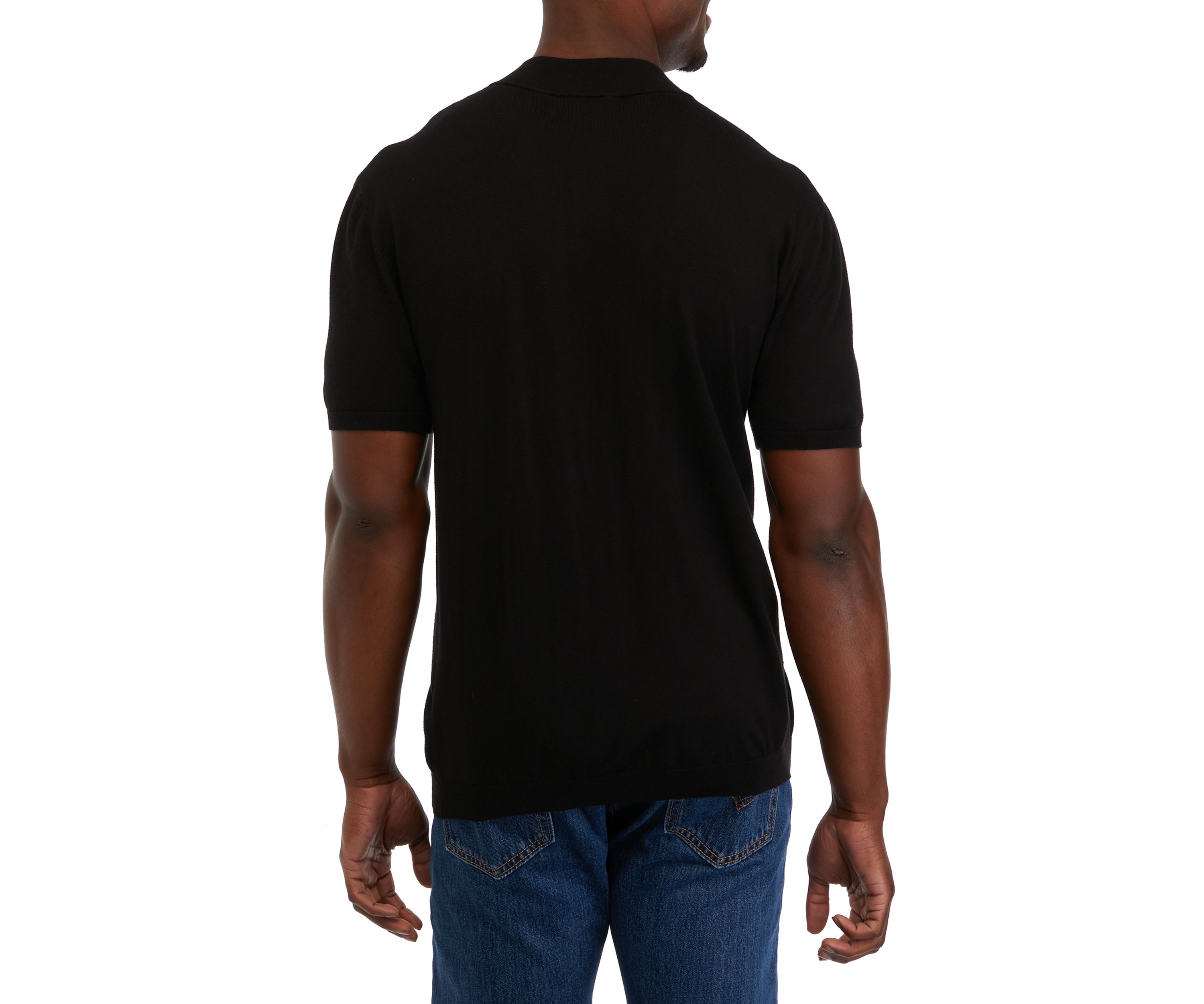 Mens 1/4 Zip Sweater Knit Shirt