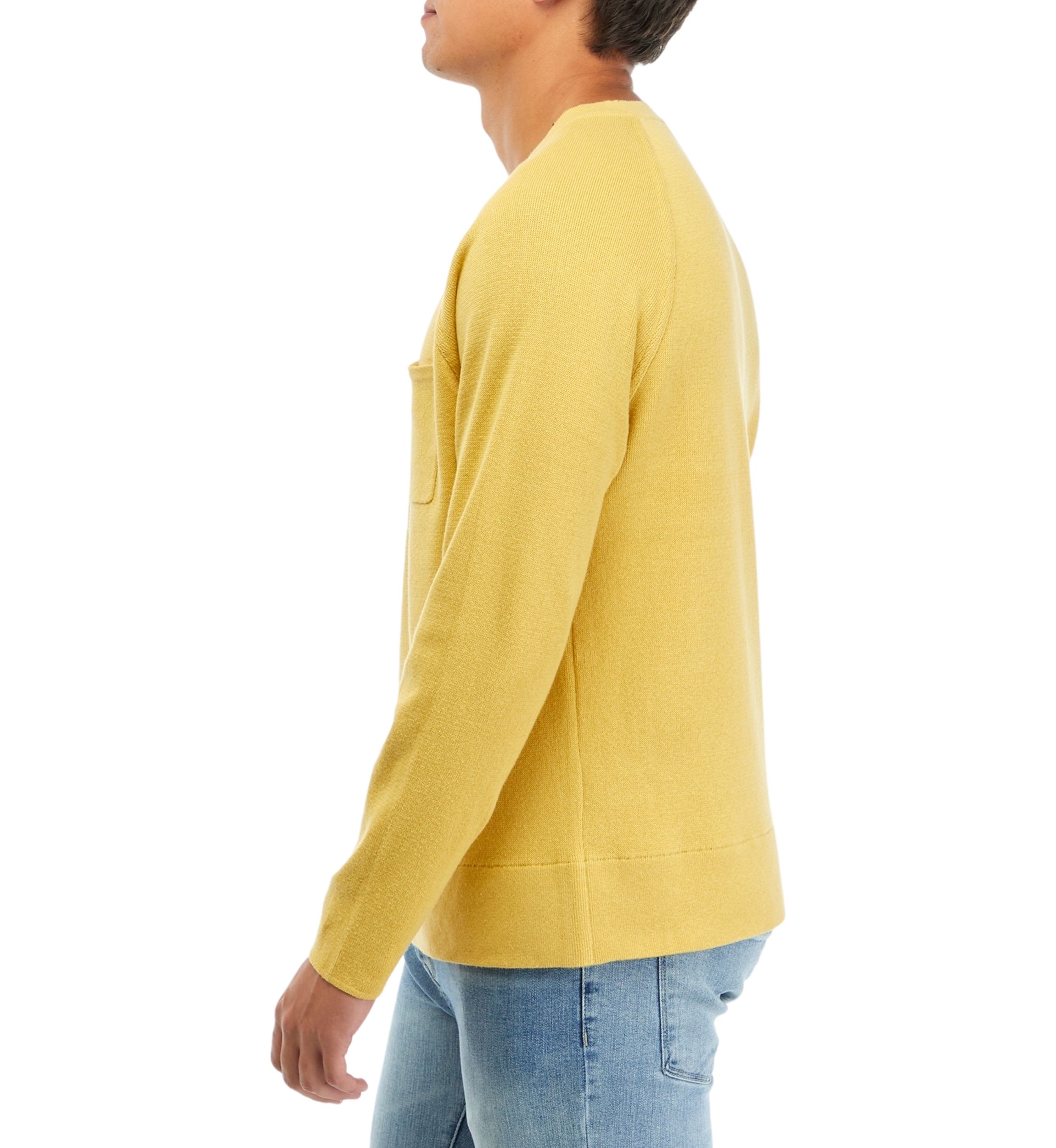 Long Sleeve Crew Neck Cotton Pullover