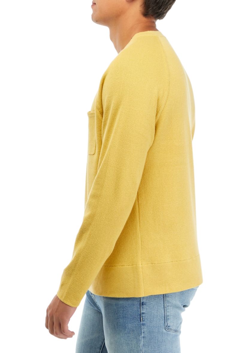 Long Sleeve Crew Neck Cotton Pullover