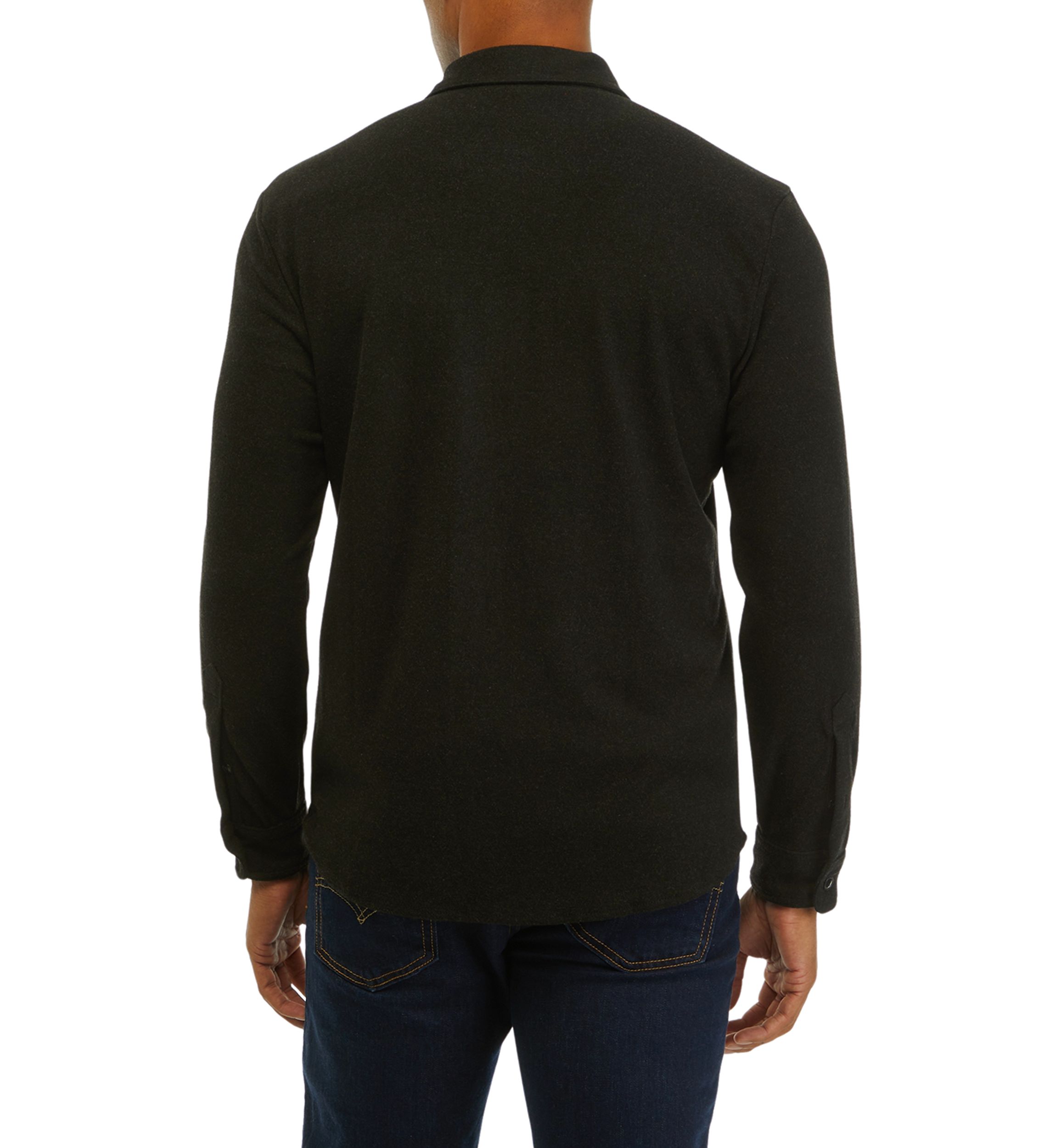 Mens Solid Shacket