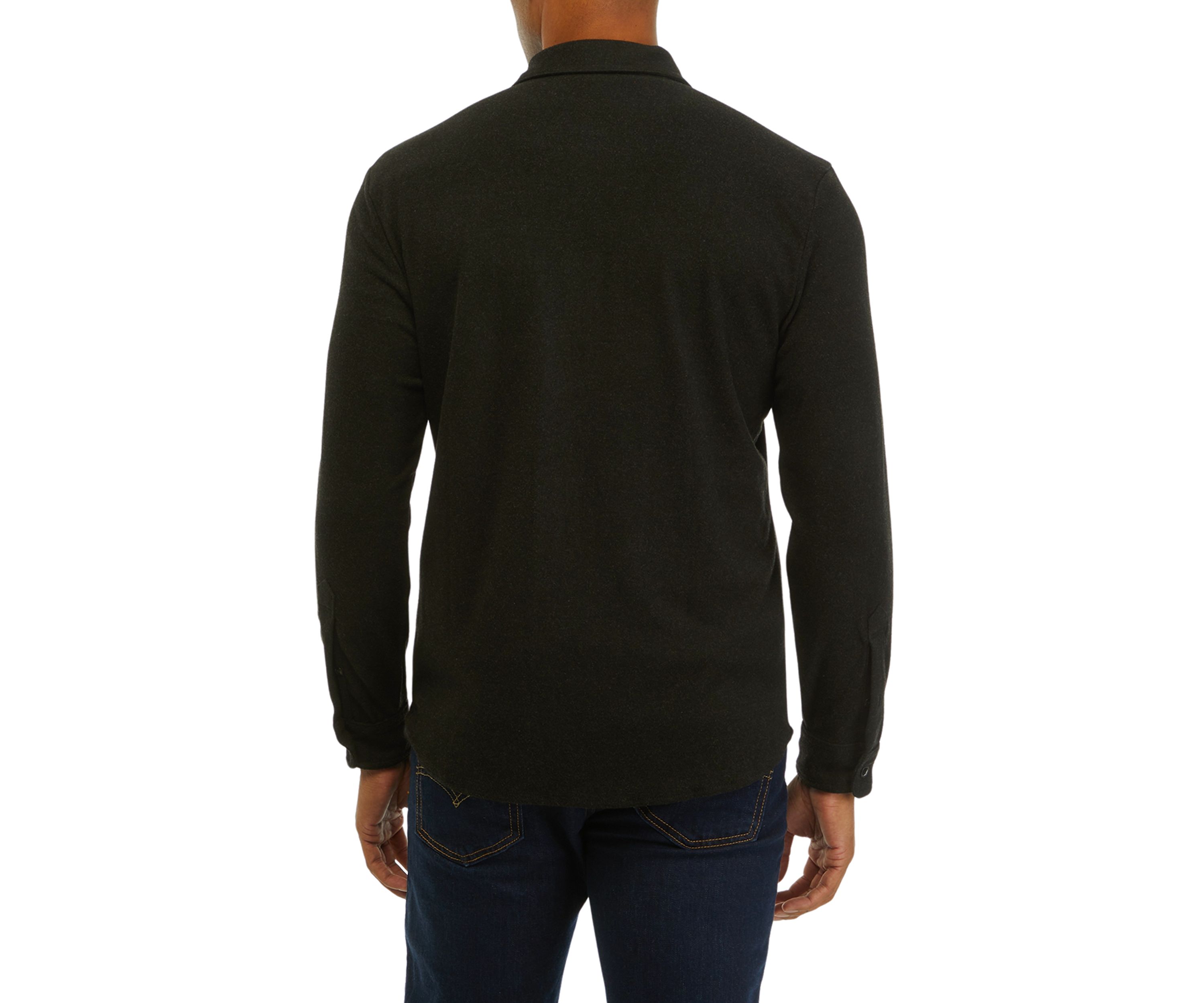 Mens Solid Shacket