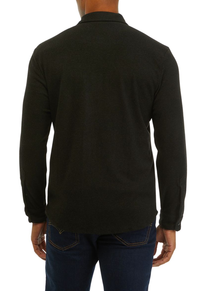 Mens Solid Shacket