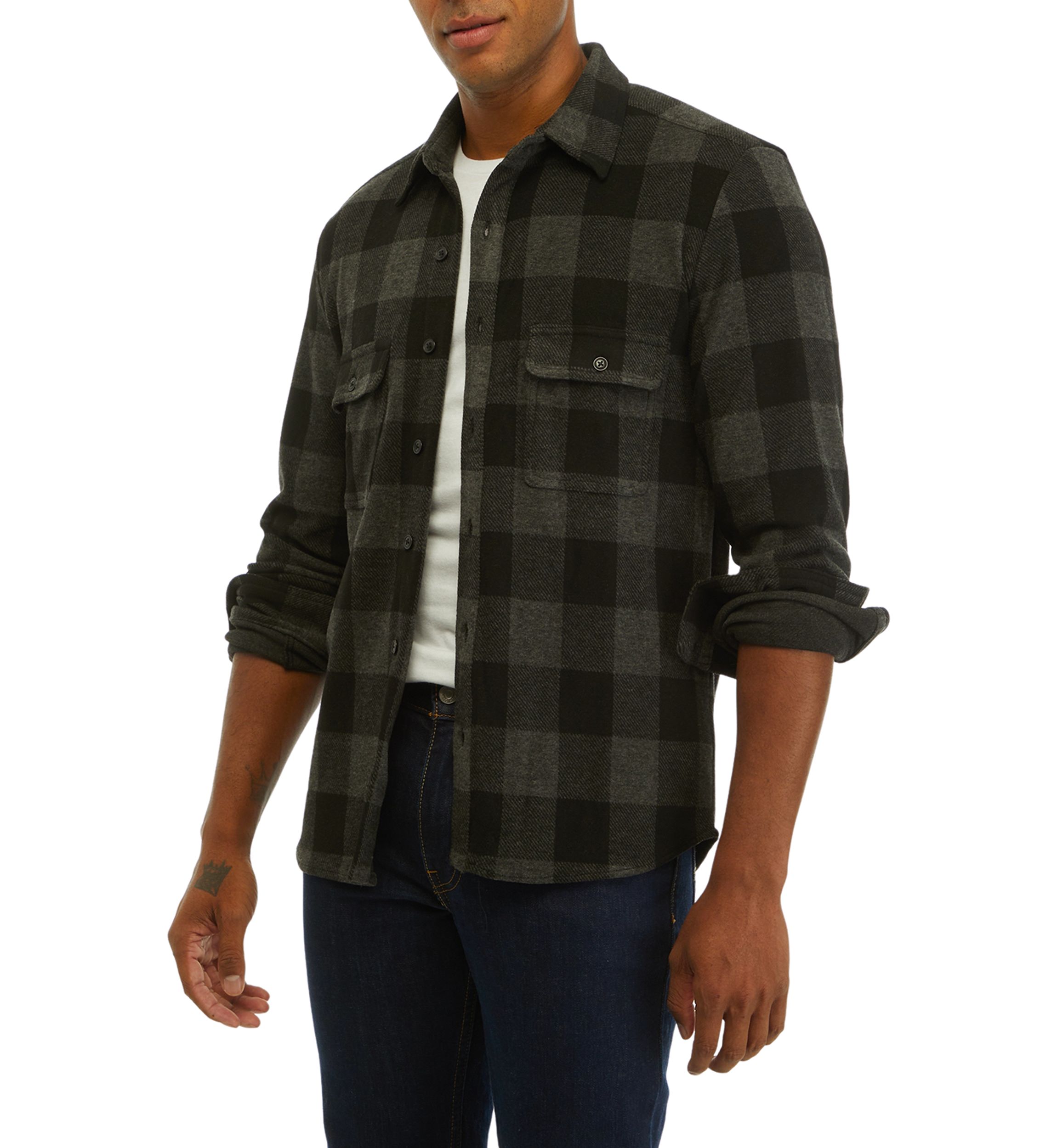 Mens Plaid Shacket