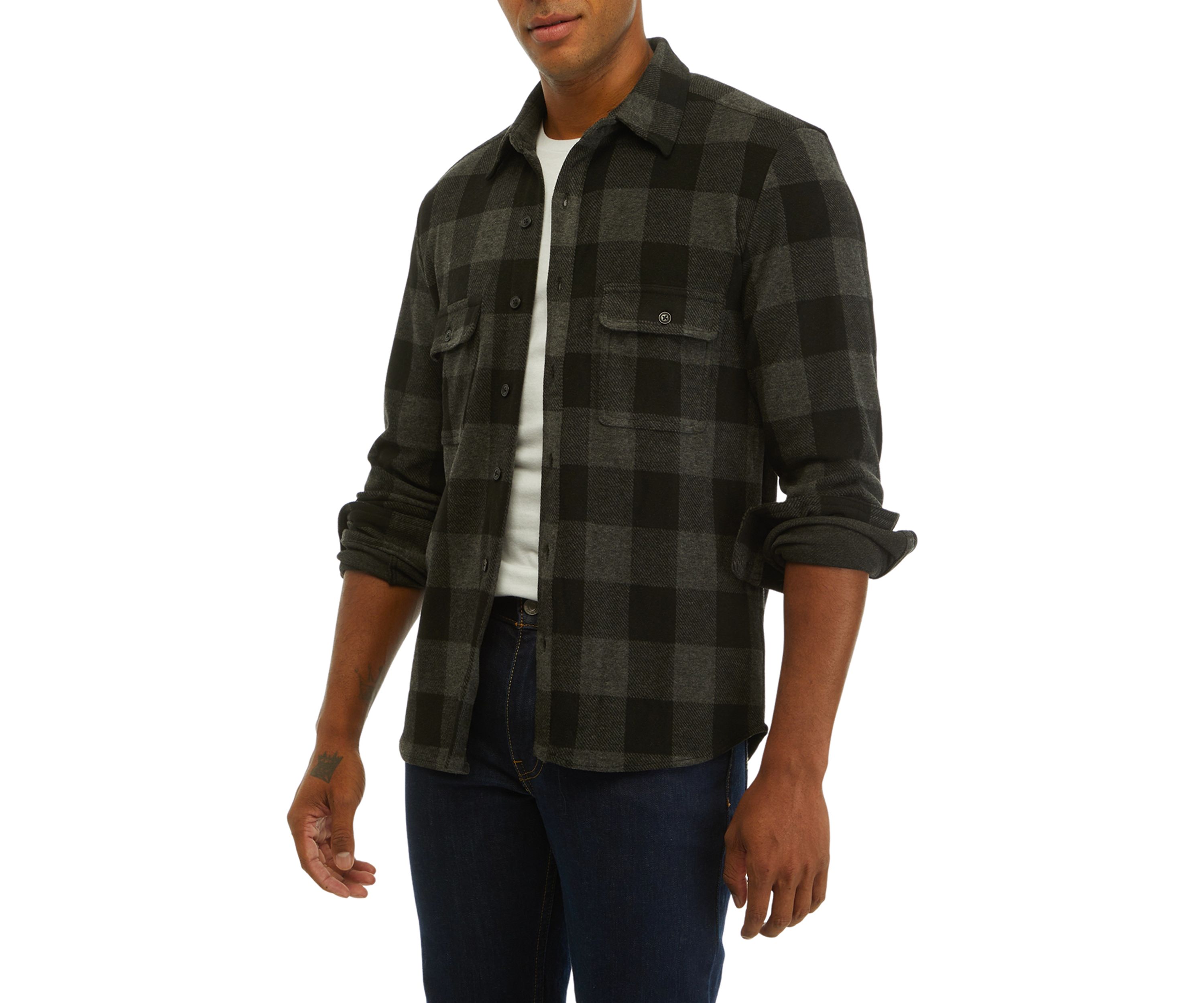 Mens Plaid Shacket