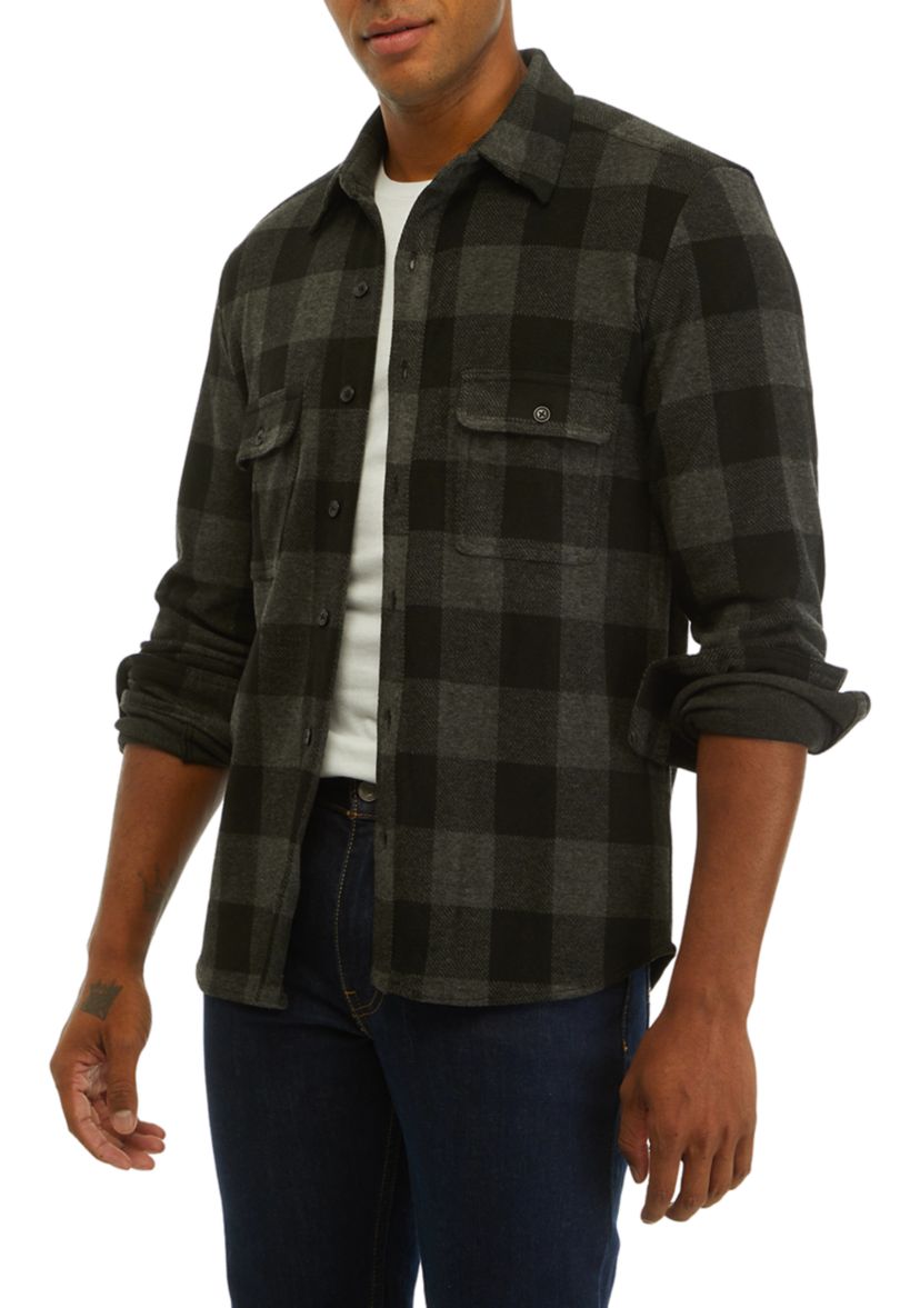 Mens Plaid Shacket