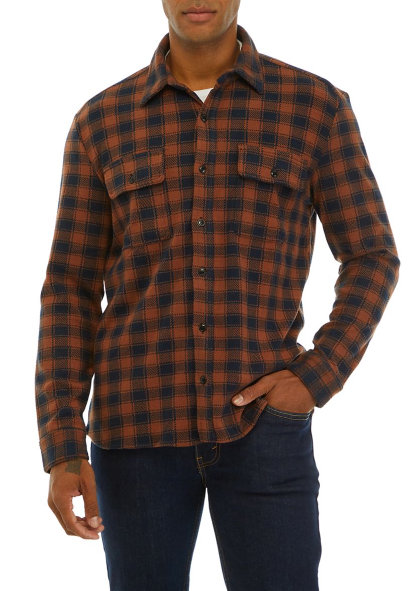 Mens Plaid Shacket