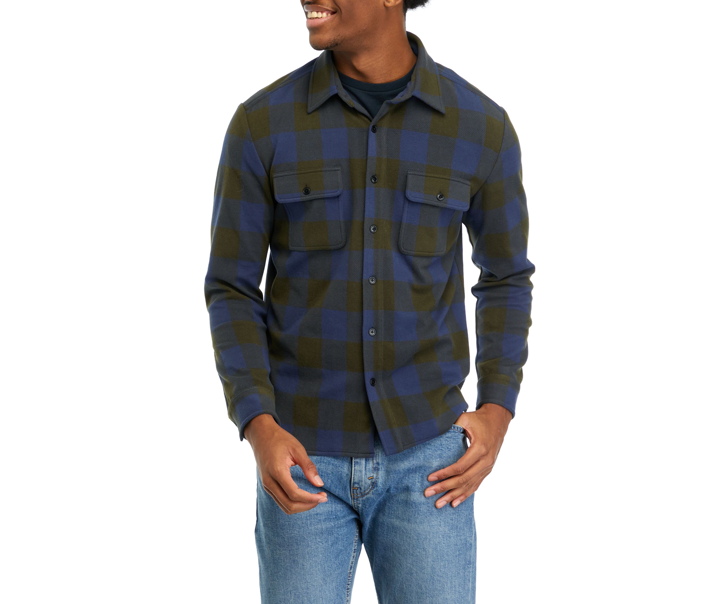 Mens Plaid Shacket