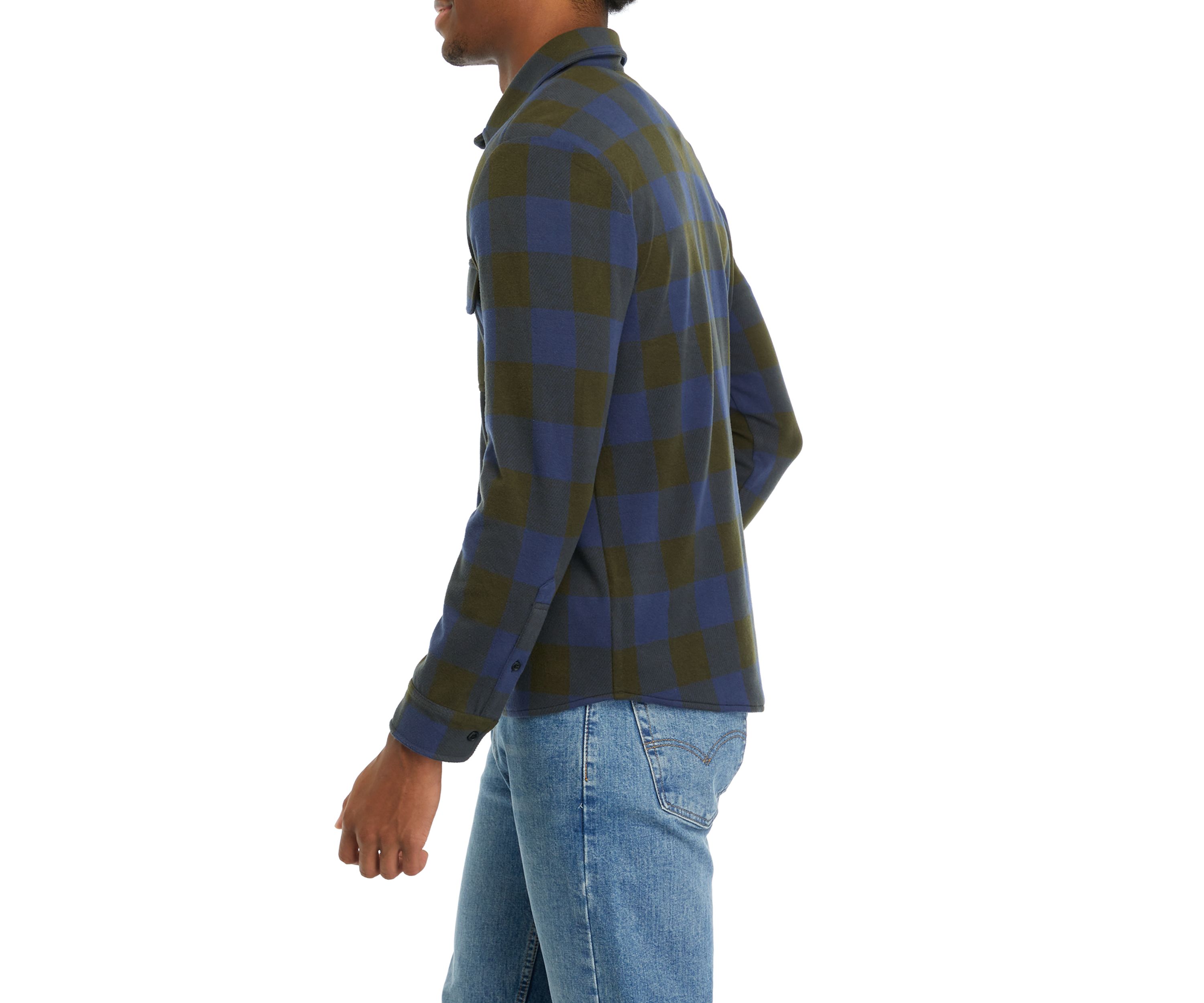 Mens Plaid Shacket