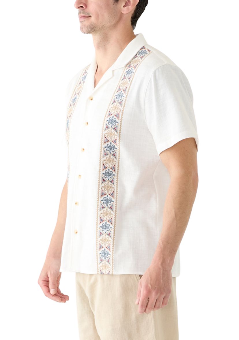 Embroidered Camp Shirt