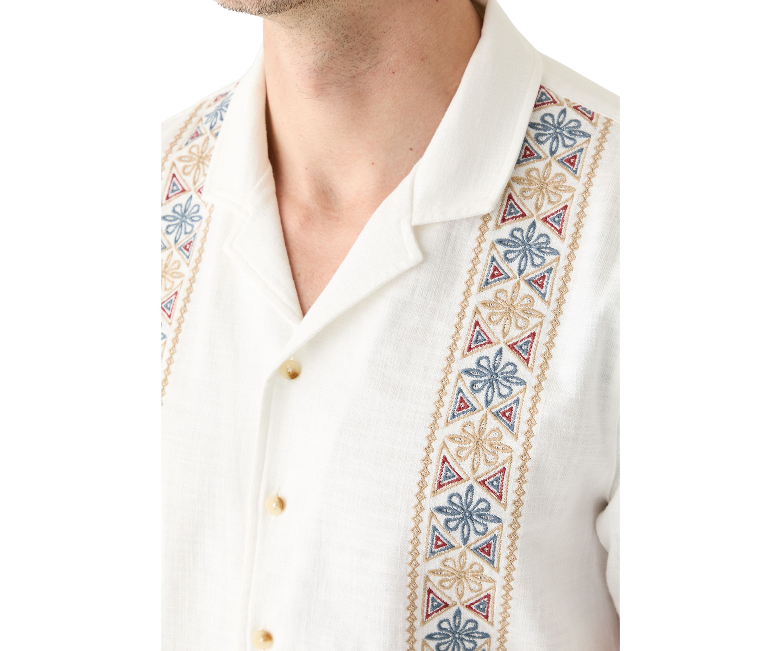 Embroidered Camp Shirt