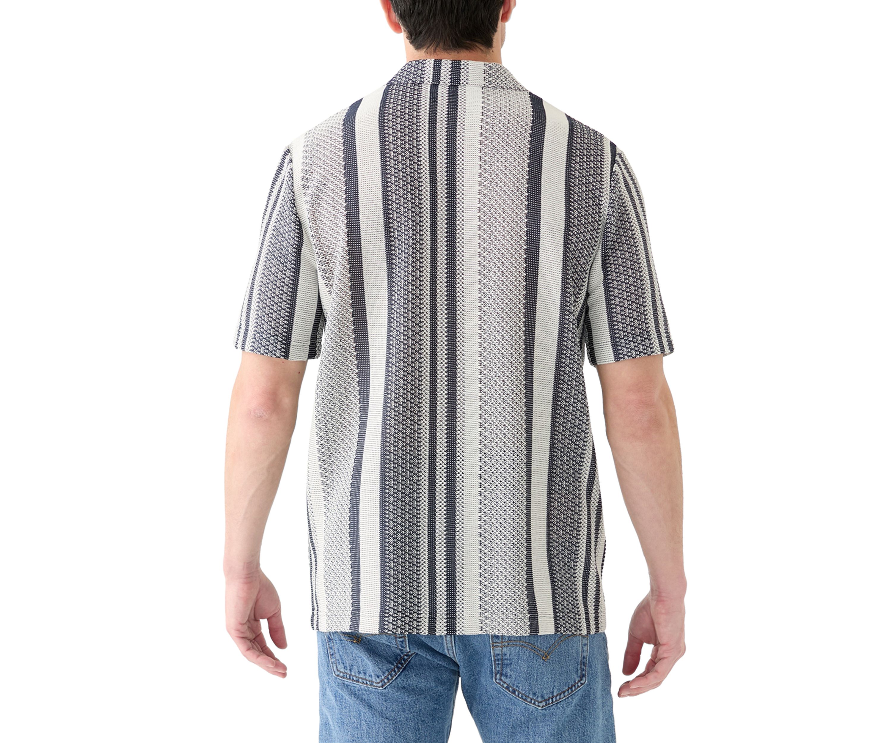 Textured Combo Stripe Shirt