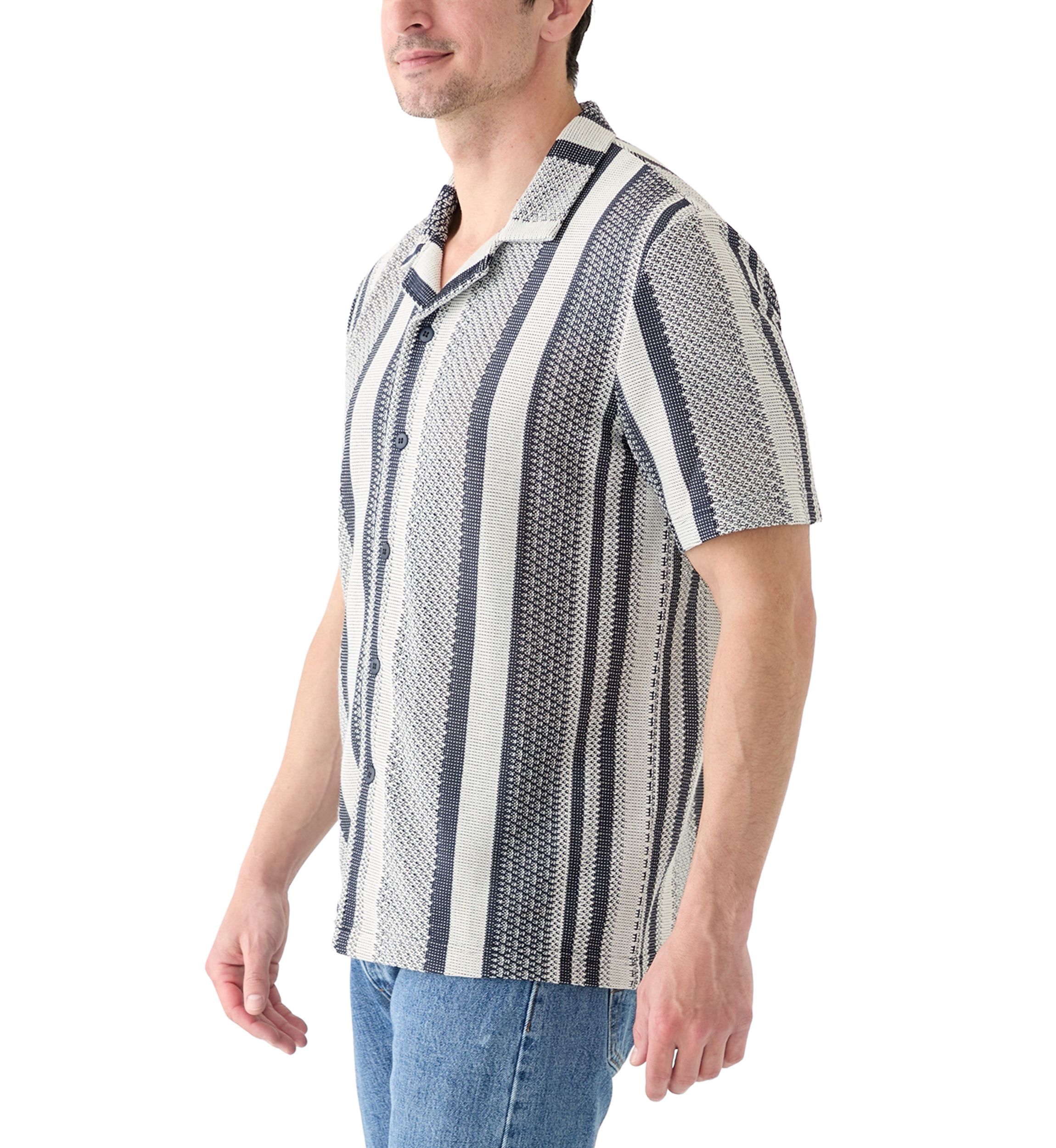 Textured Combo Stripe Shirt