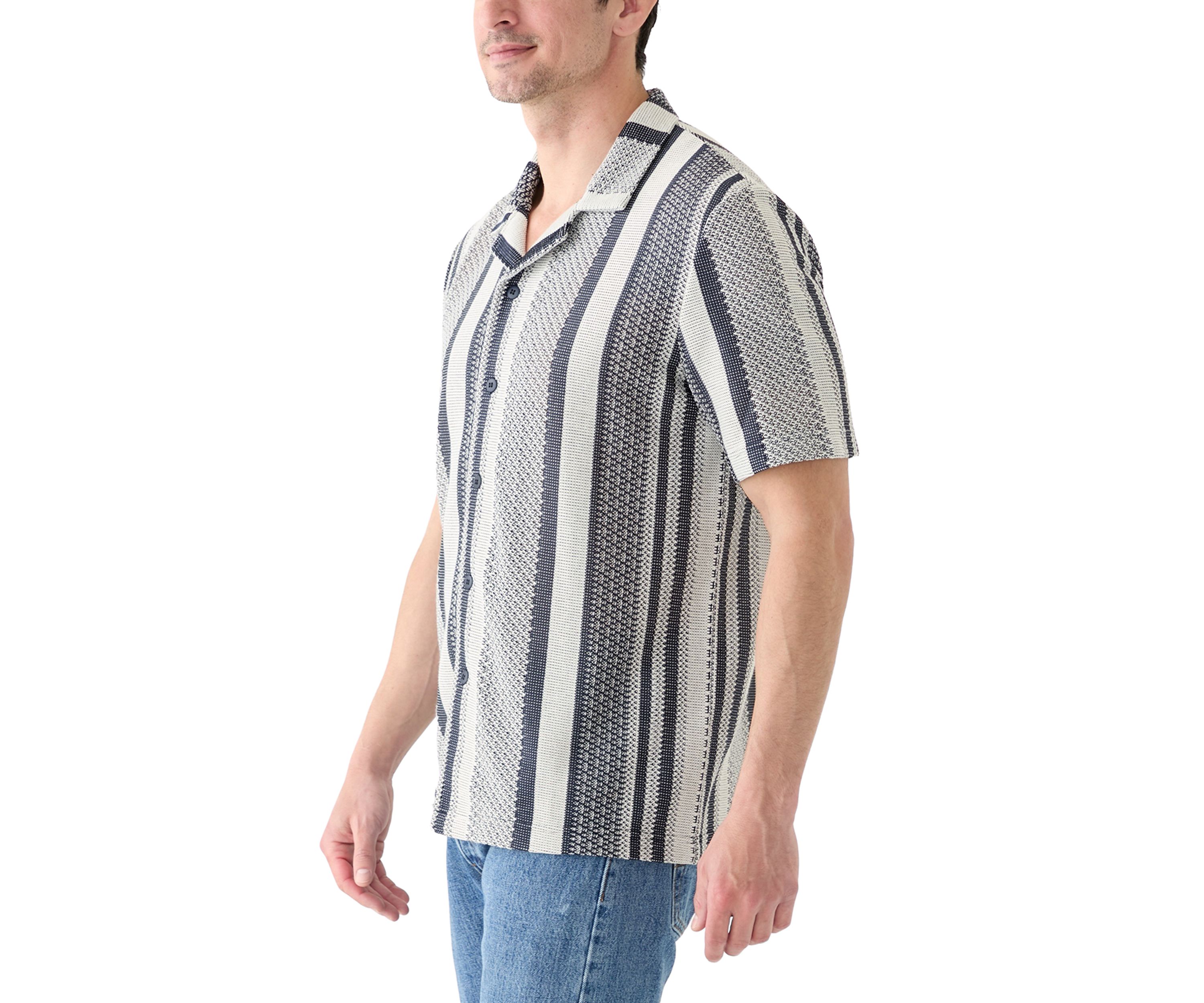Textured Combo Stripe Shirt