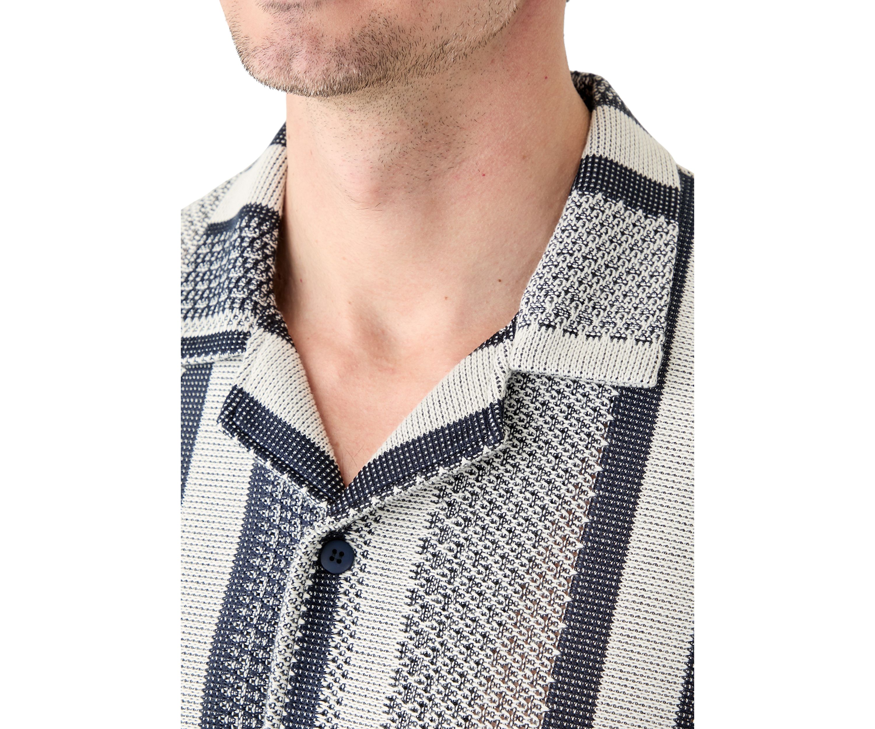 Textured Combo Stripe Shirt