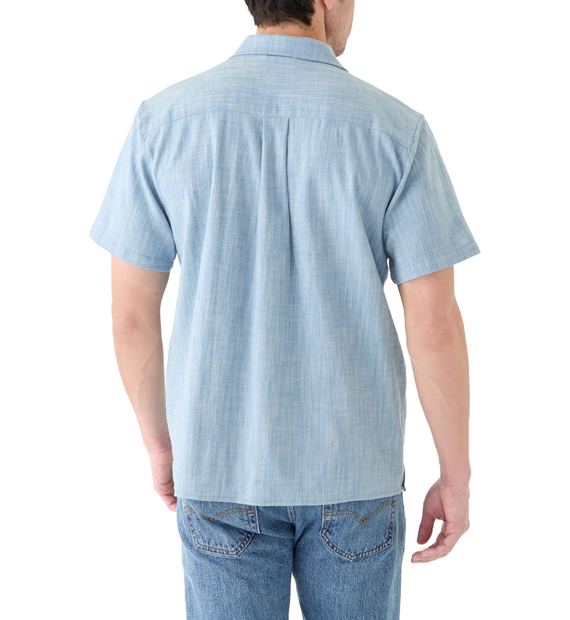 Mens Embroidered Camp Shirt