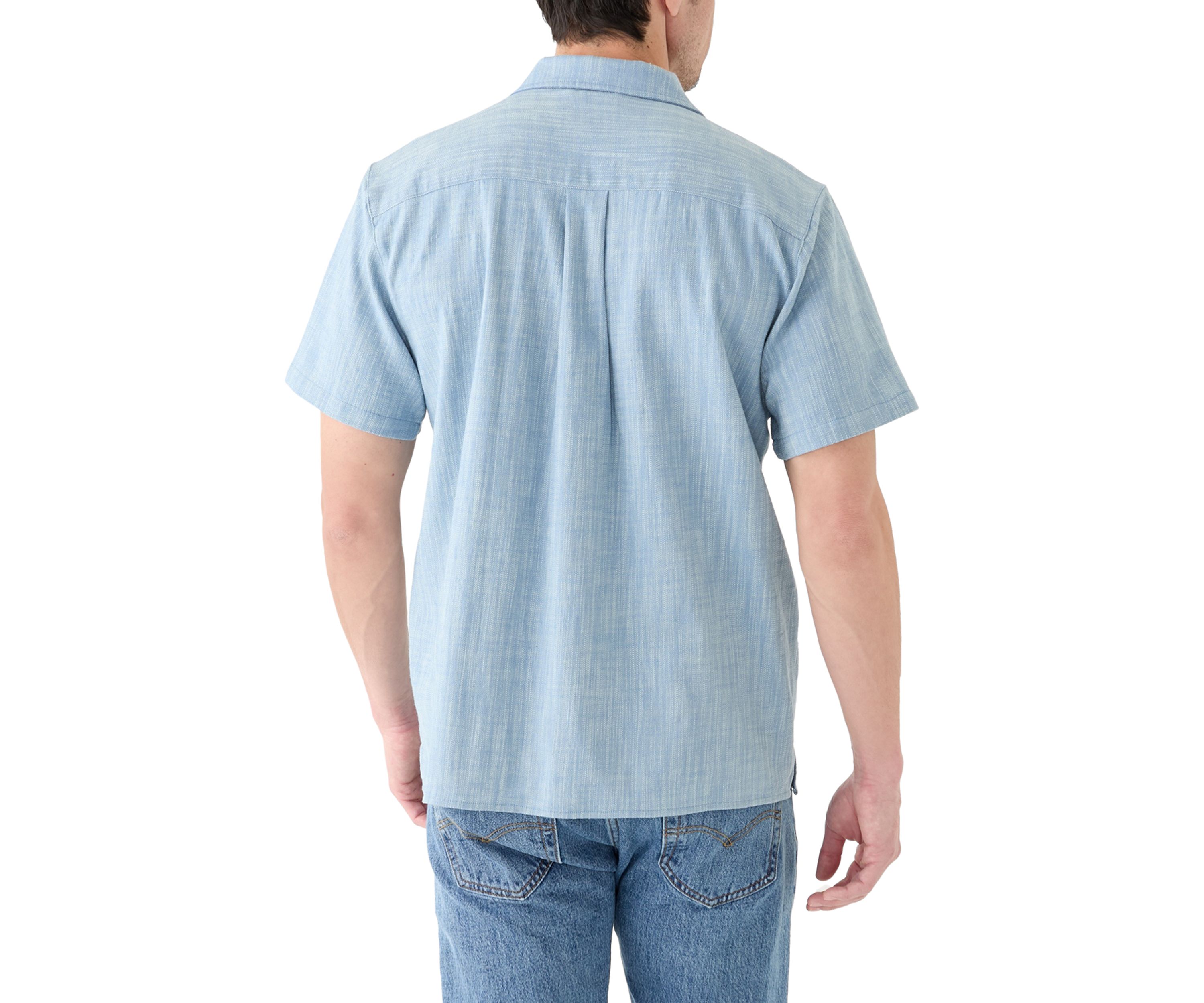 Mens Embroidered Camp Shirt