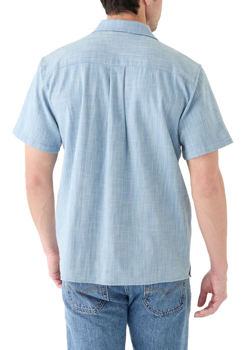 Mens Embroidered Camp Shirt