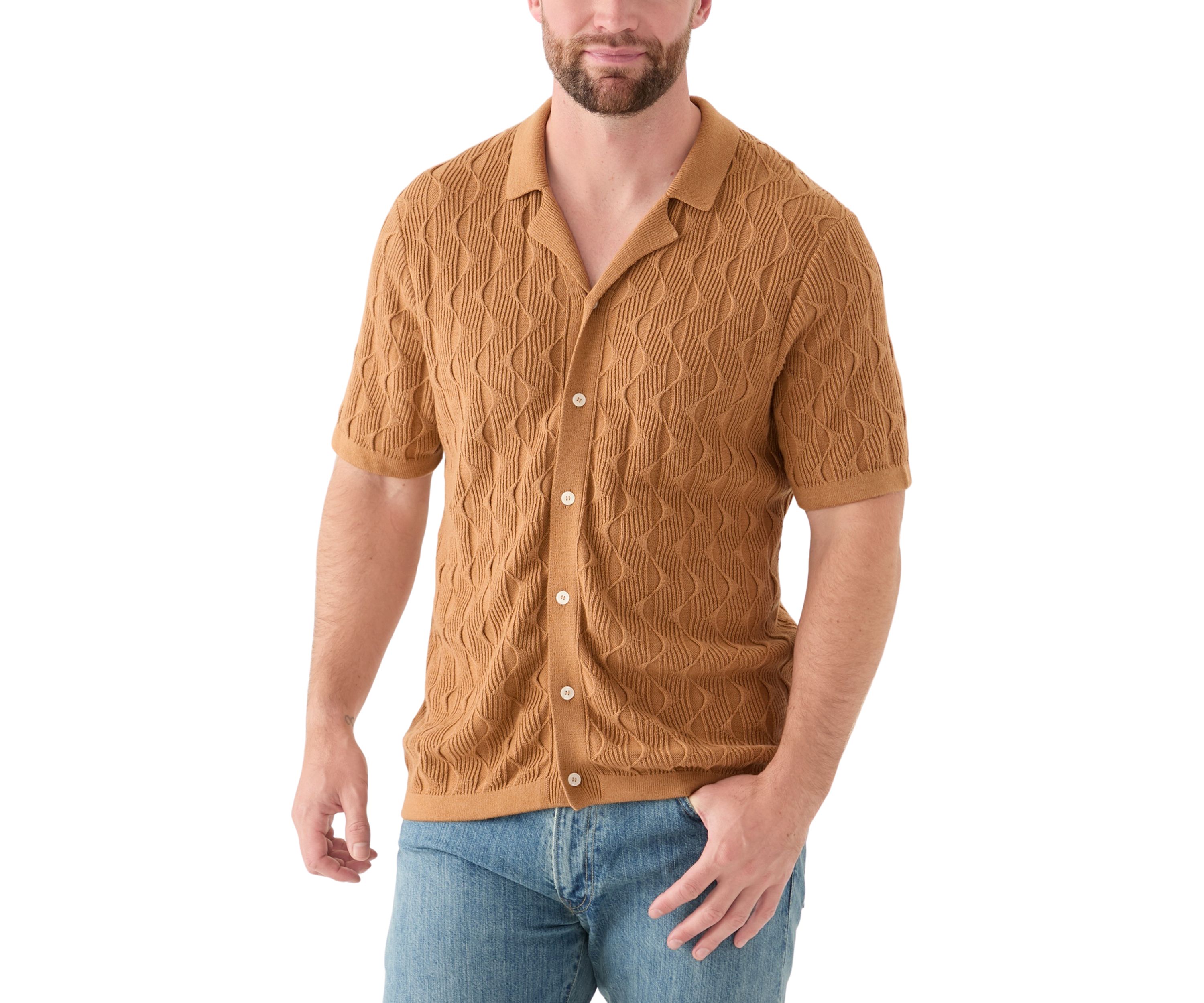 Mens Patterned Knit Sweater