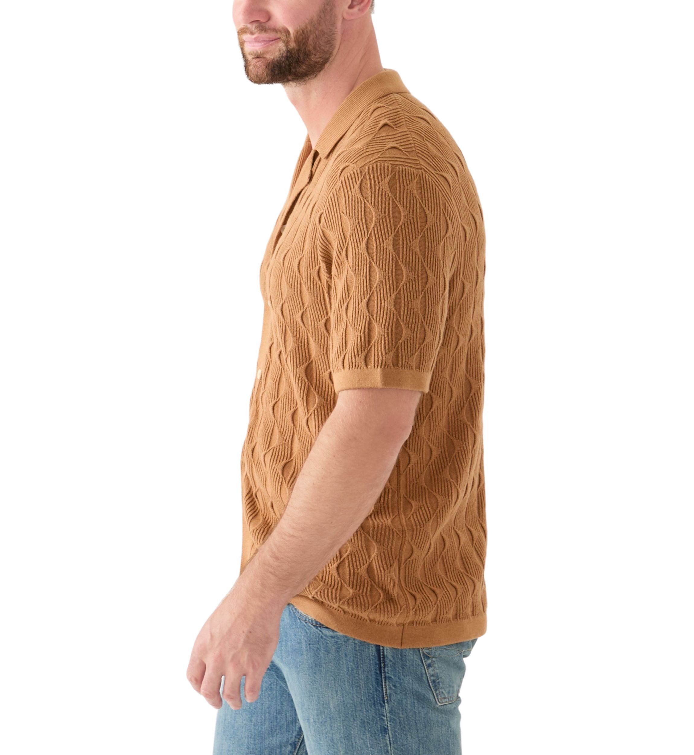 Mens Patterned Knit Sweater