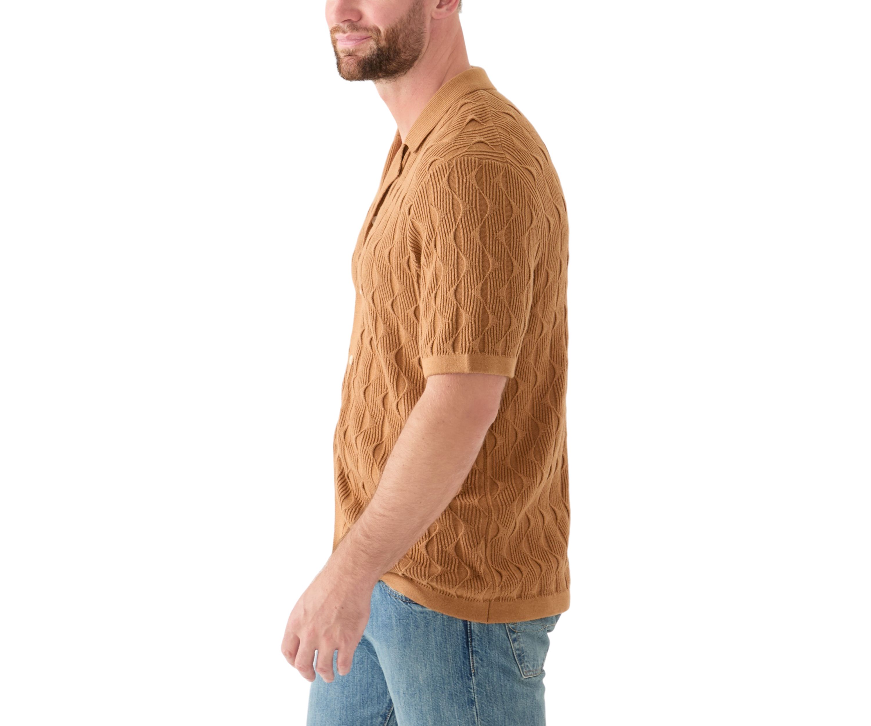 Mens Patterned Knit Sweater