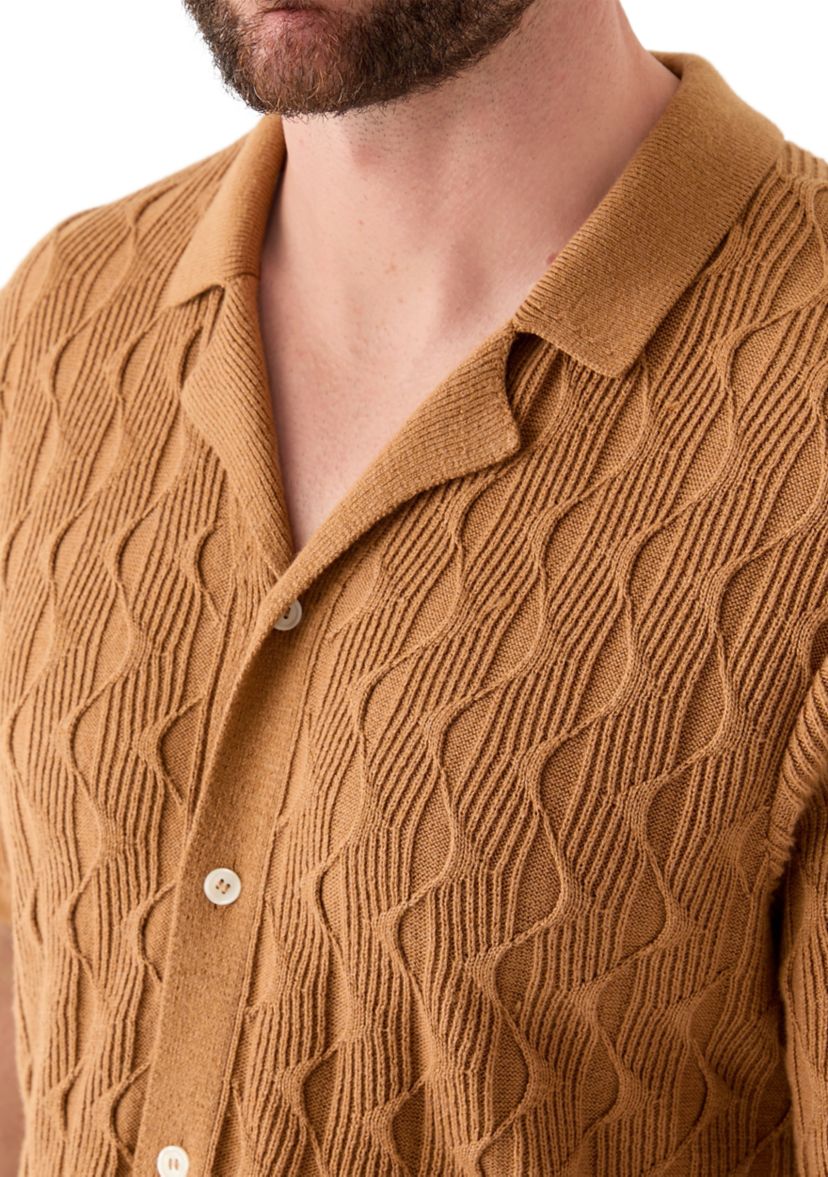 Mens Patterned Knit Sweater