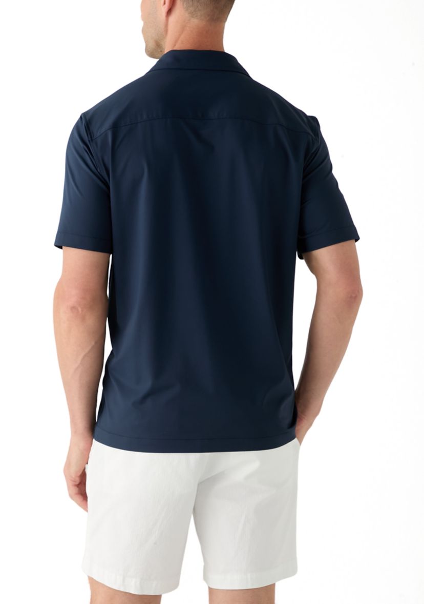 Mens Short Sleeve Stretch Knit Shirt