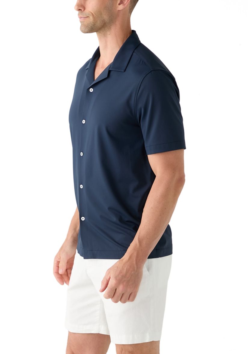 Mens Short Sleeve Stretch Knit Shirt