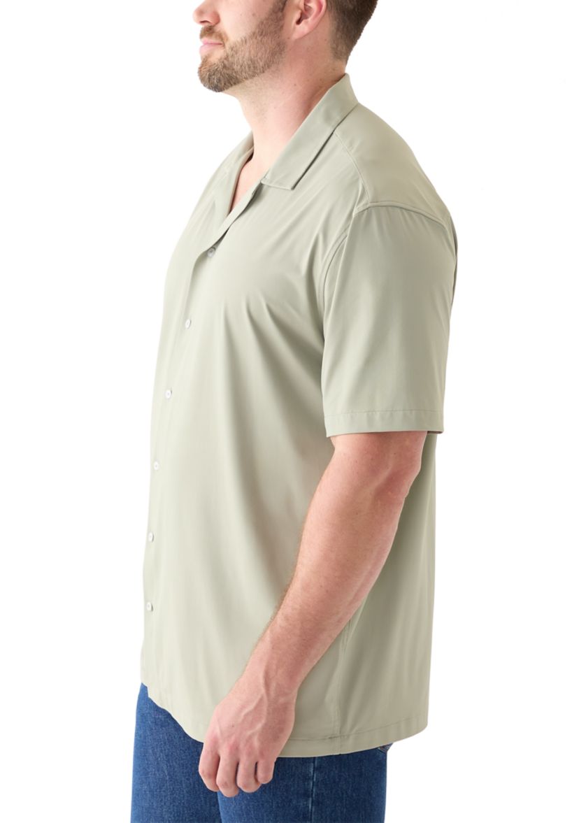 Big & Tall Short Sleeve Button Down Stretch Shirt