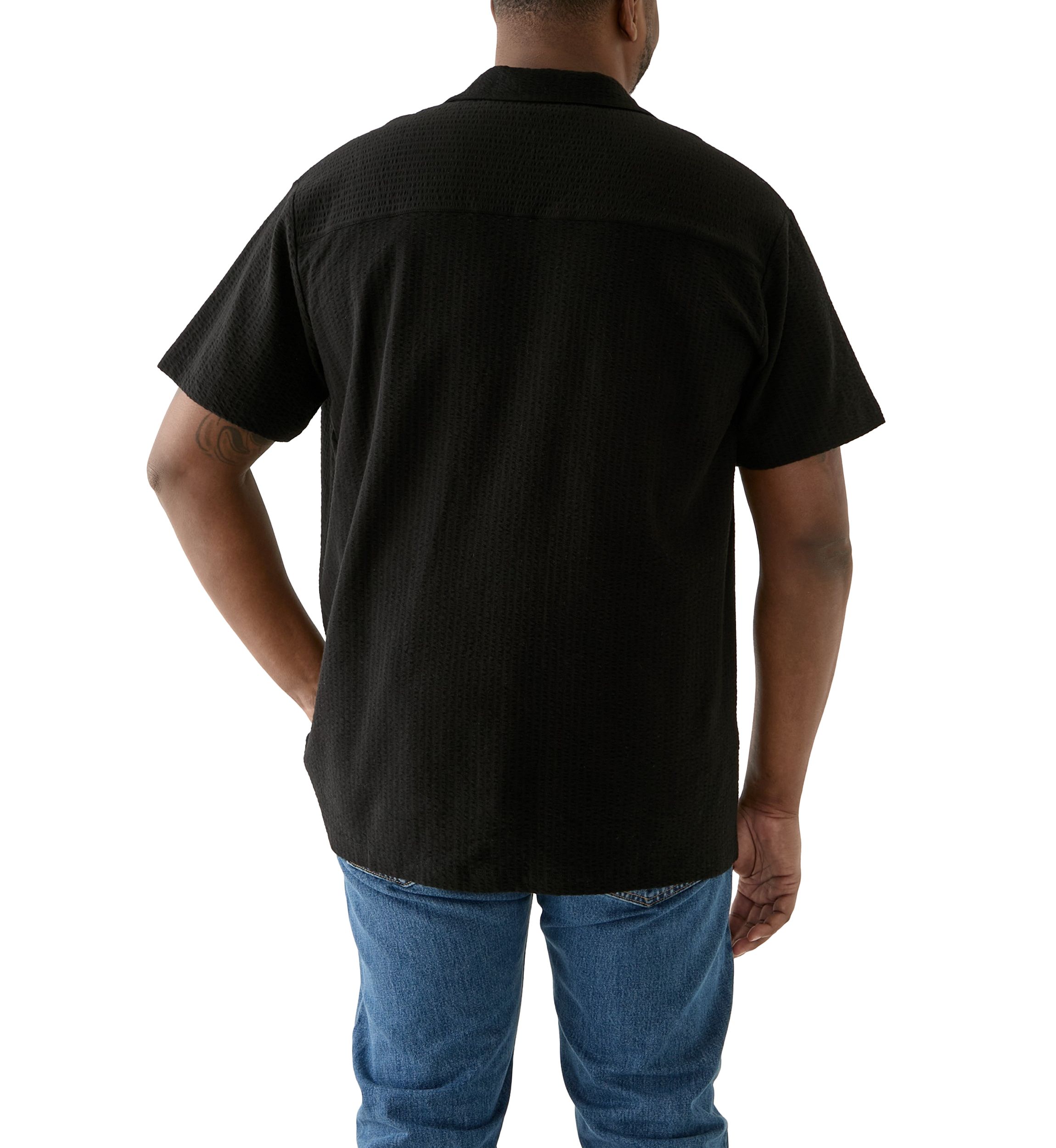 Big & Tall Short Sleeve Johnny Collar Polo Shirt