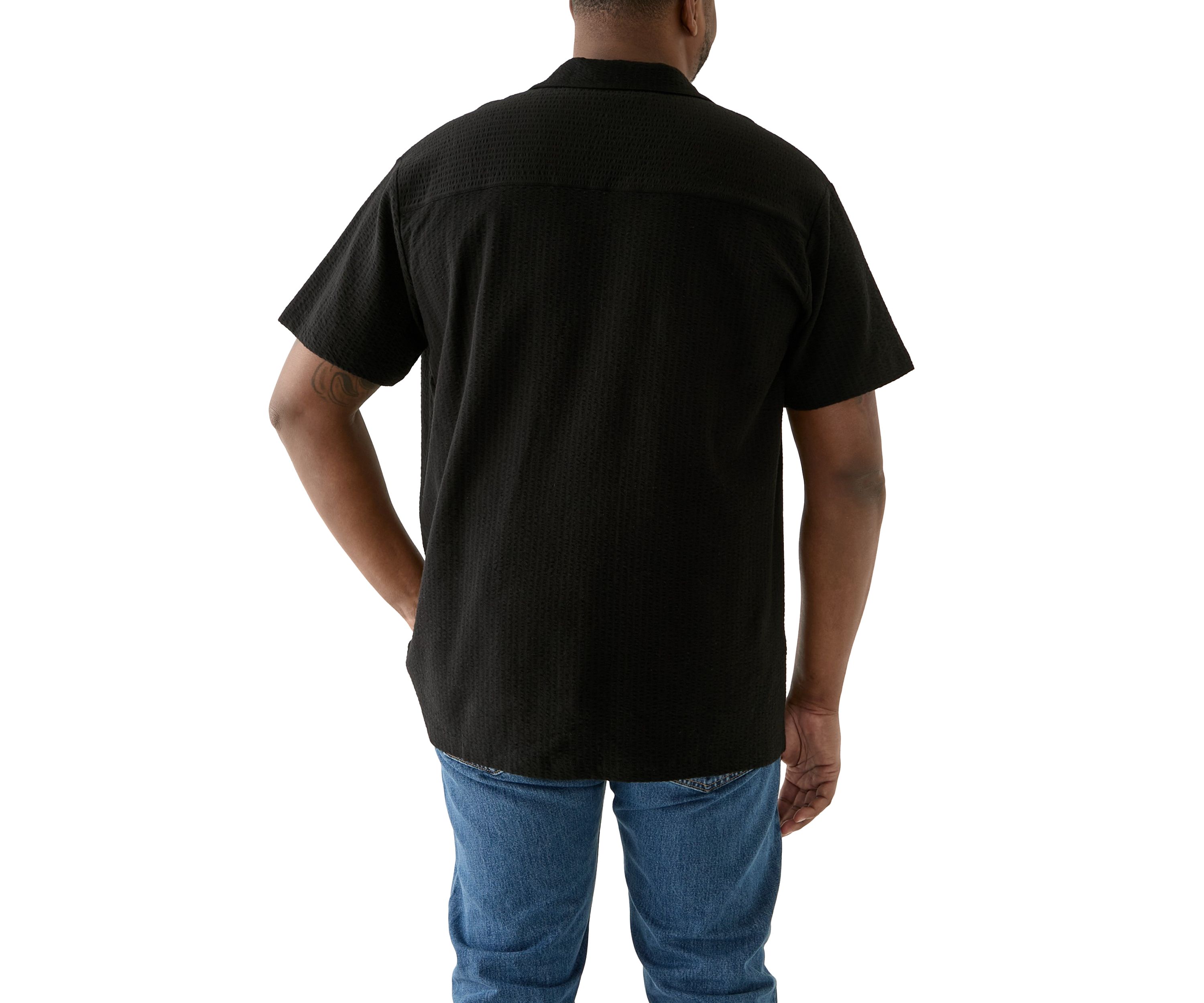 Big & Tall Short Sleeve Johnny Collar Polo Shirt
