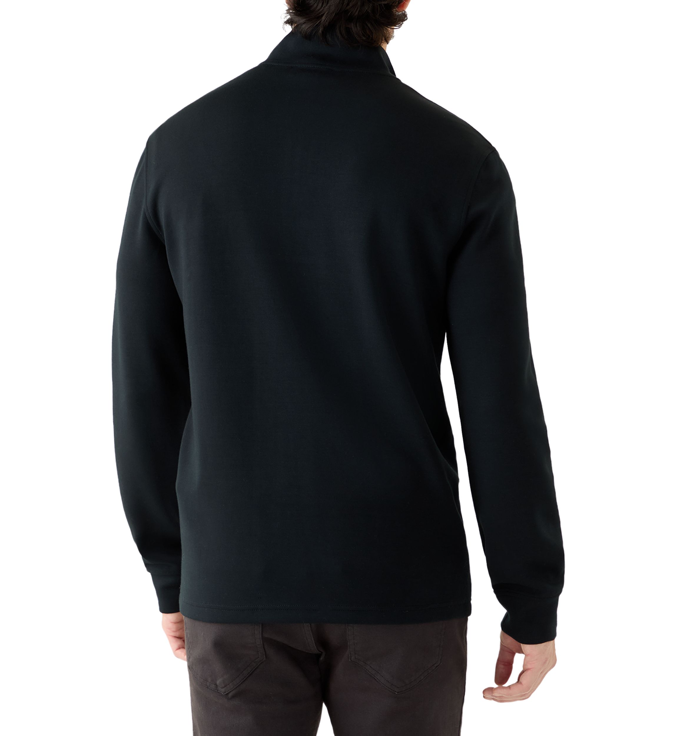 Mens Scuba Color Block Quarter Zip Sweatshirt