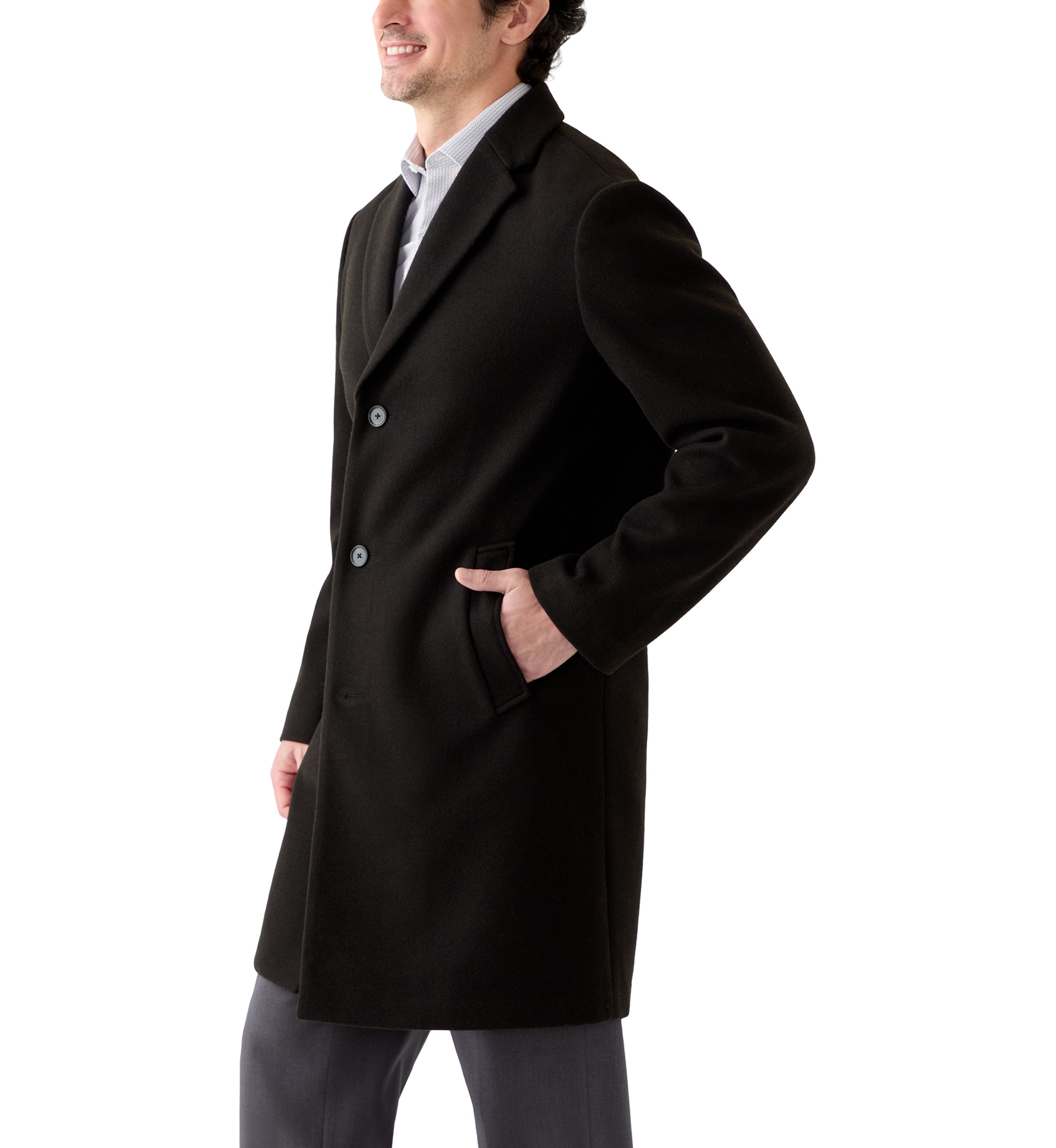 Notched Lapel Coat