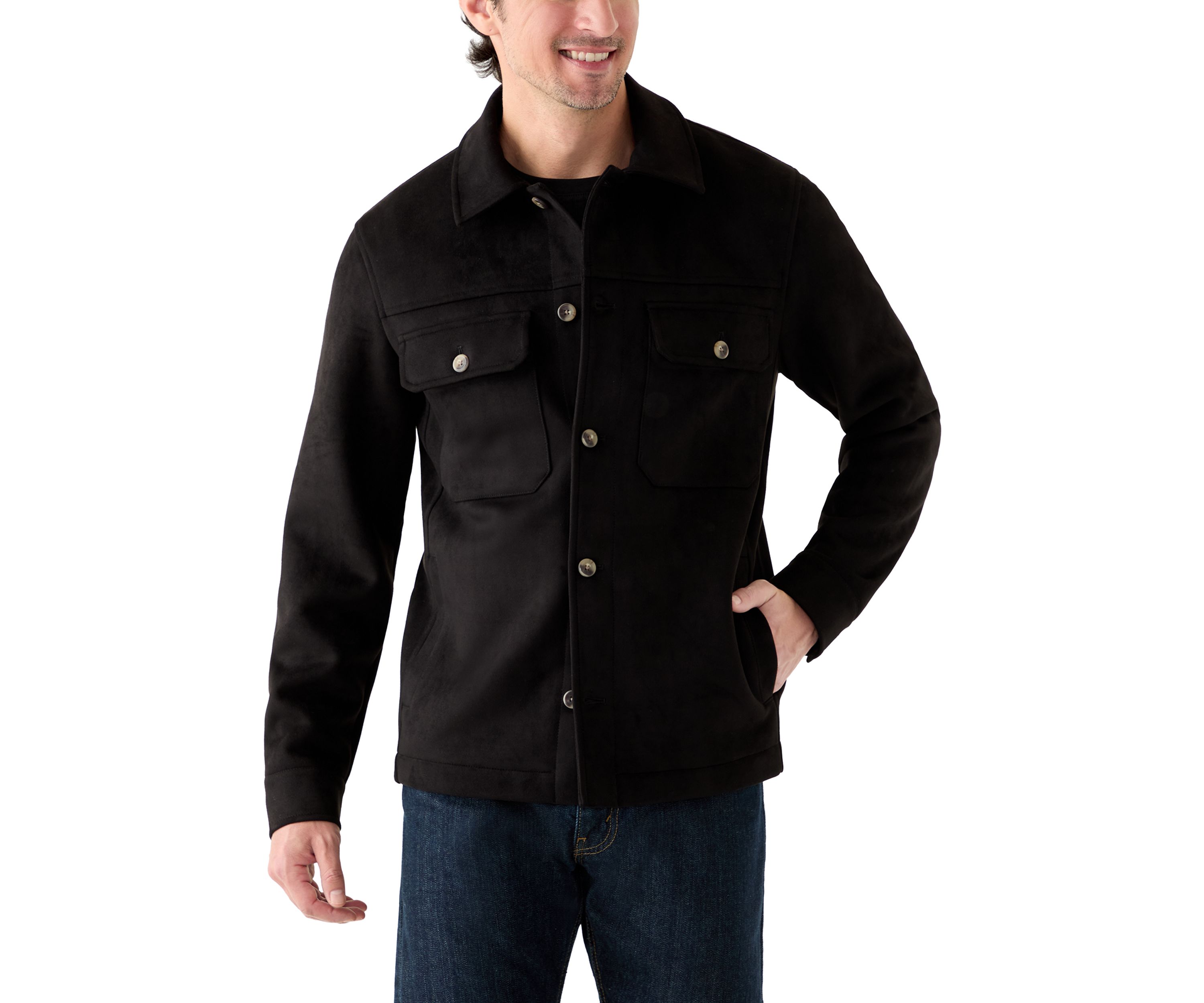 Suede Overshirt